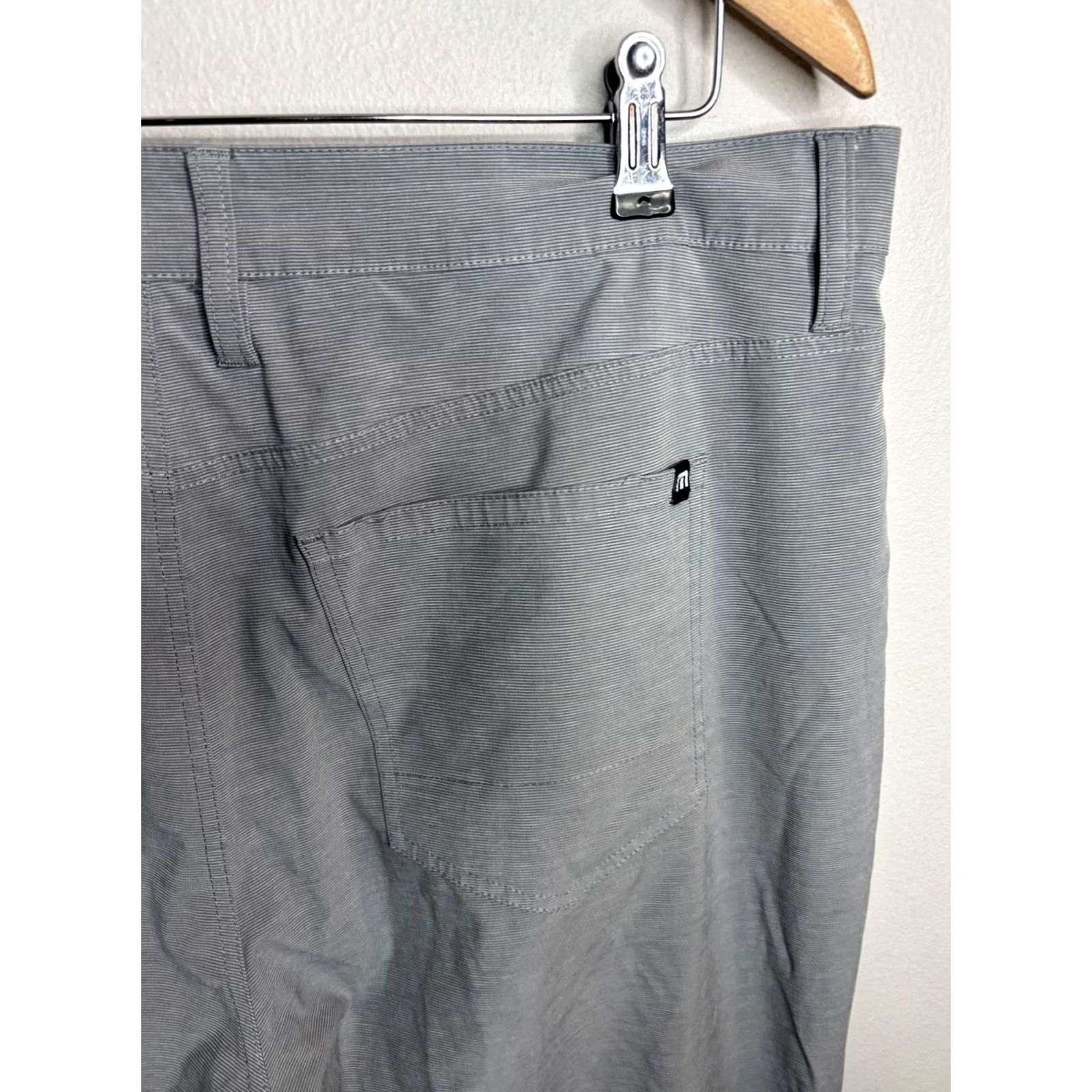 TravisMathew TravisMathew Pants Mens 38 Gray Slim Fit Stretch Lightweight Casual Golf Chino Size US 38 / EU 54 - 5 Thumbnail