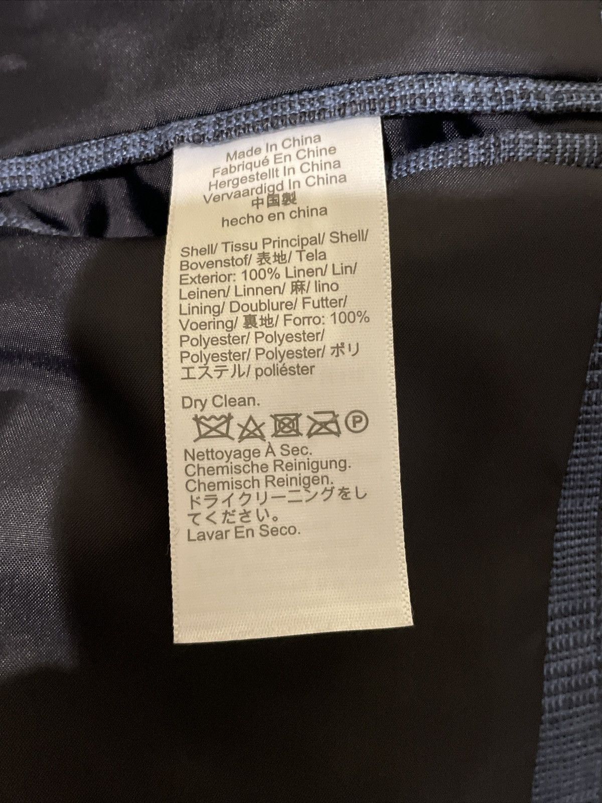 J.Crew J Crew Thompson Fit Blue Check Linen Suit Size 38S - 7 Thumbnail