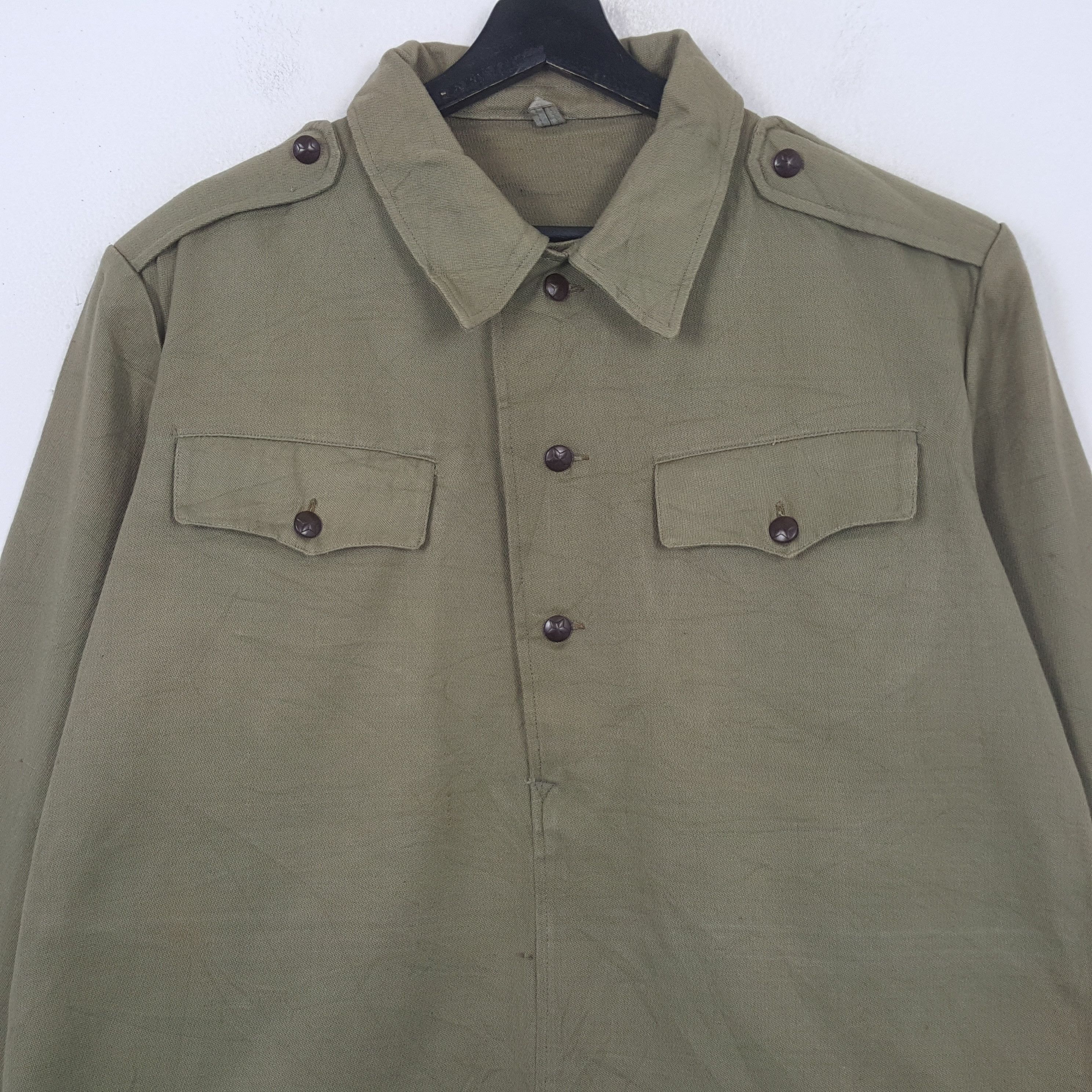 Vintage Army Green Military Style Jacket RR22 Size US L / EU 52-54 / 3 - 2 Thumbnail
