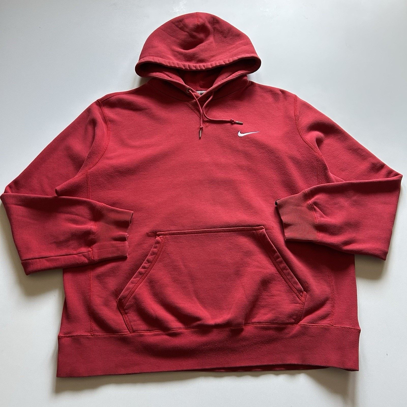 Nike Nike Sportswear Swoosh Vintage Y2K Hoodie Sweatshirt XL Red Size US XL / EU 56 / 4 - 1 Thumbnail