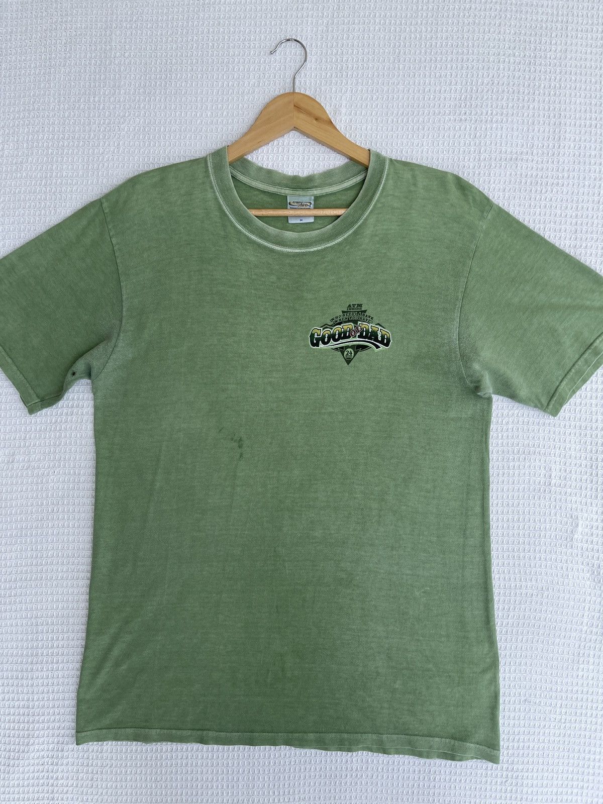Vintage Last Drop🔥Rare🔥Vtg CRAZY SHIRT Money Dyed 24 Seven T Shirt Size US L / EU 52-54 / 3 - 9 Thumbnail