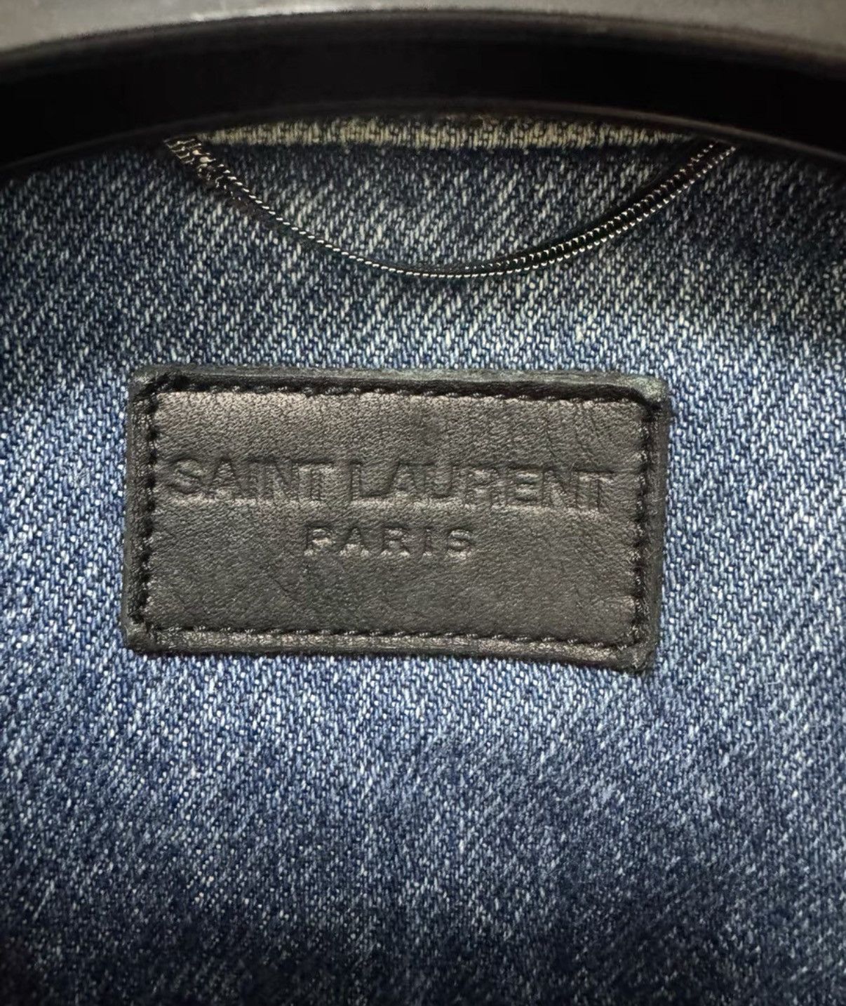 Saint Laurent Paris Saint Laurent 16SS Distressed Brushed Palm Tree Denim Jacket Size US M / EU 48-50 / 2 - 8 Thumbnail