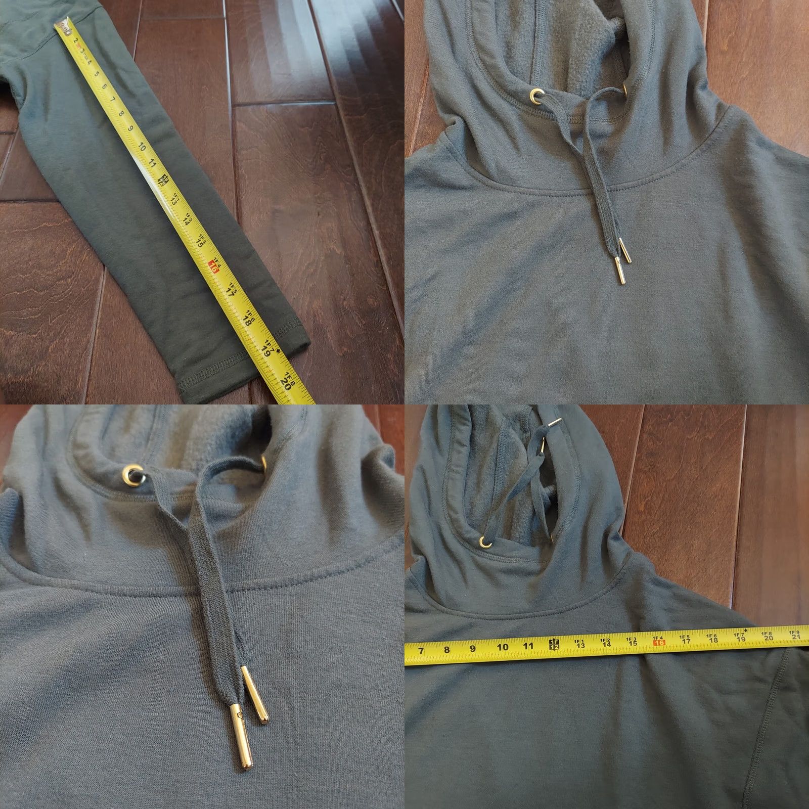 Jockey Jockey Womens Green Long Sleeve Drawstring Hoodie - Size L Size L / US 10 / IT 46 - 9 Thumbnail