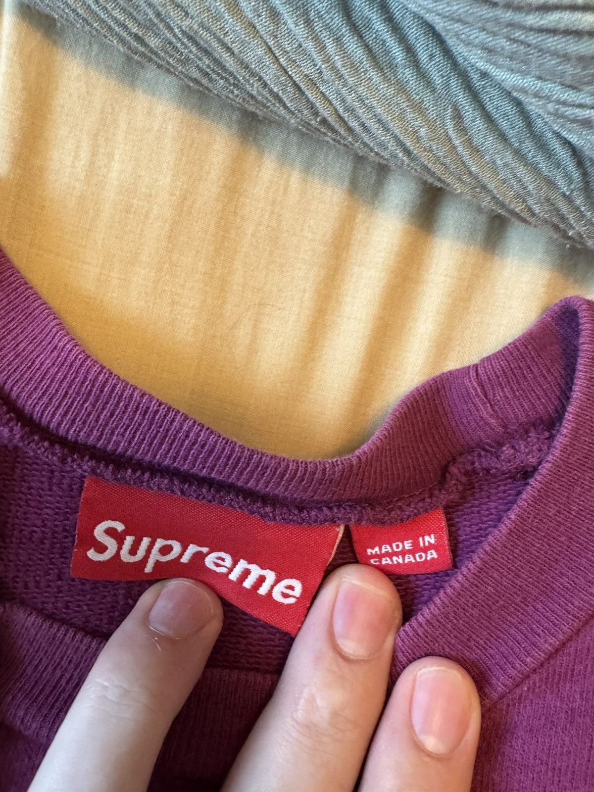 Supreme Supreme 07 teal on magenta screen print box logo crewneck Size US XL / EU 56 / 4 - 3 Thumbnail