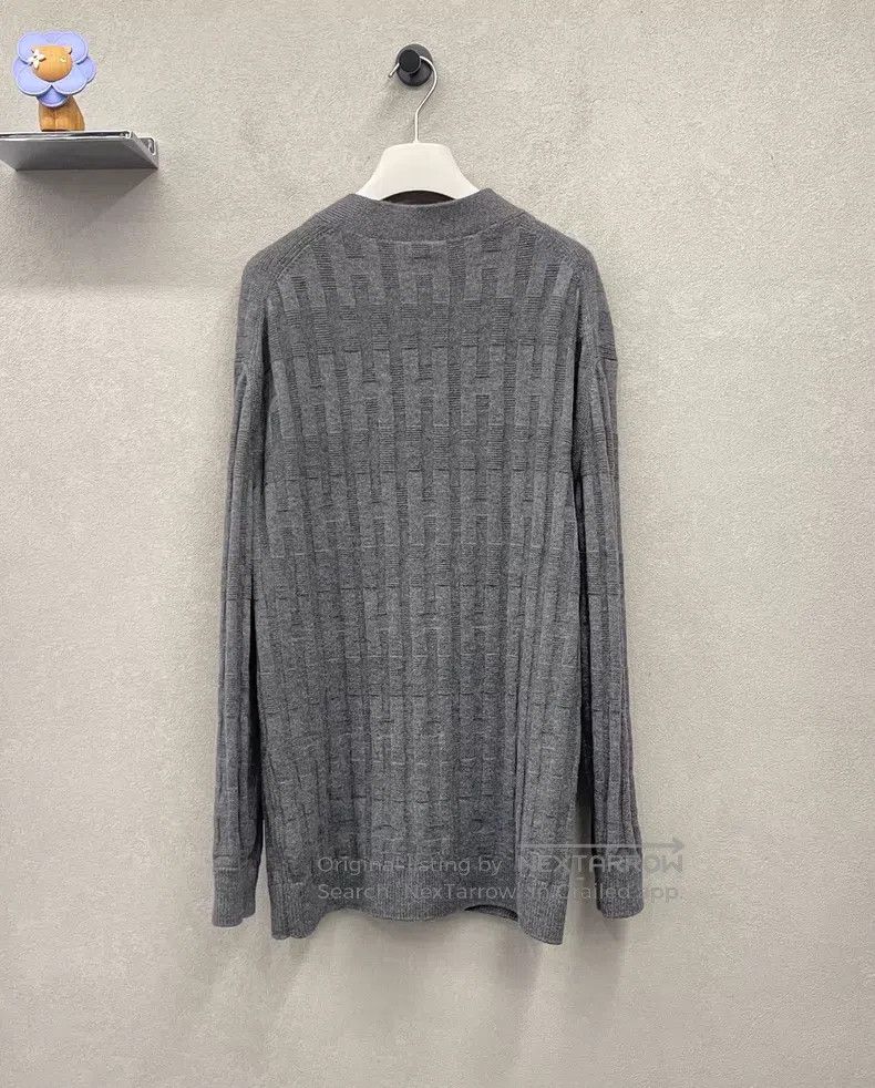 Hermes Hermes Gray Cardigan Jacket, 100% Wool Size XS / US 0-2 / IT 36-38 - 2 Thumbnail