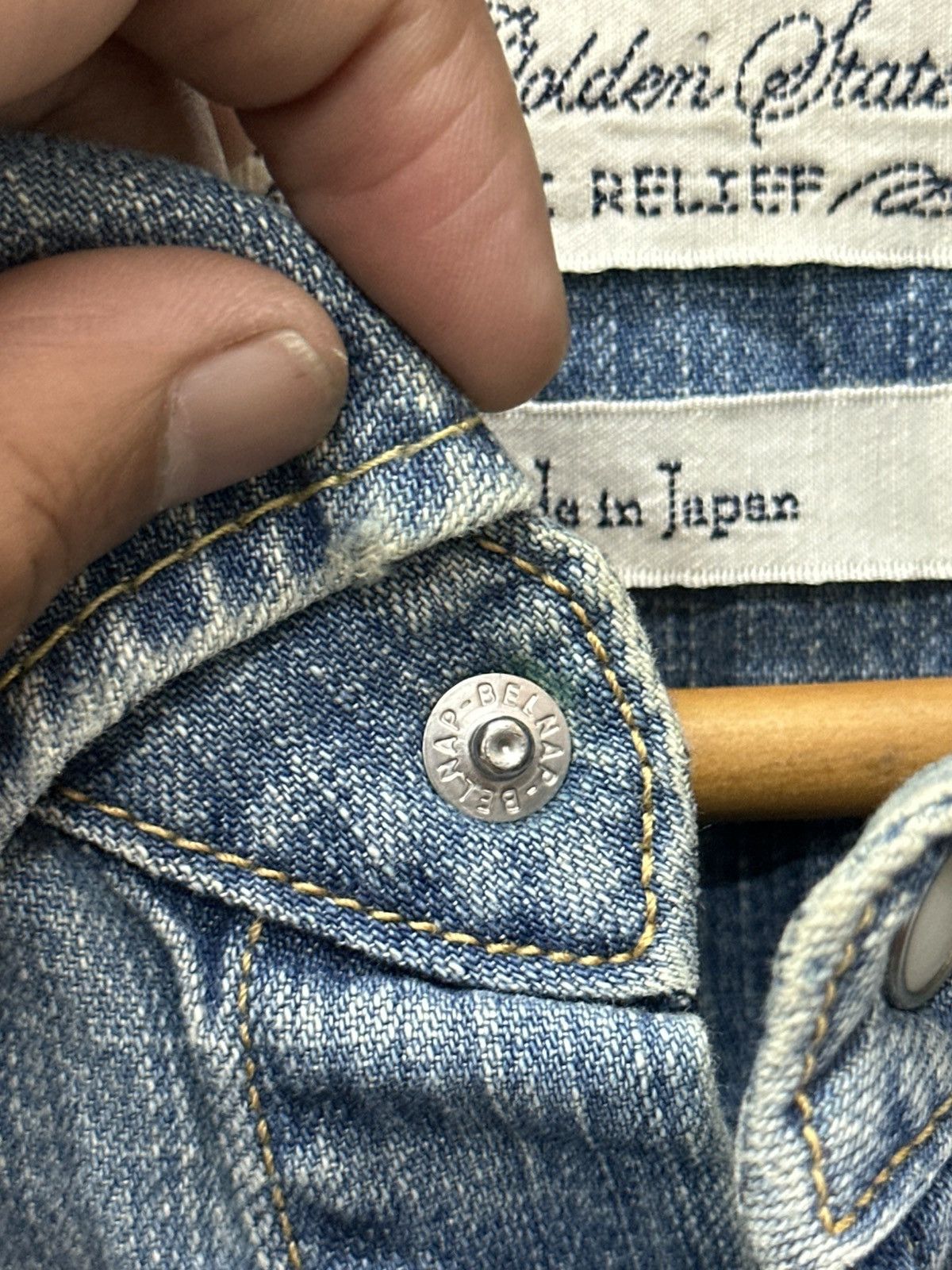 Remi Relief Remi Relief Japan Denim Chambray Snap Button Button Shirt Size US M / EU 48-50 / 2 - 15 Thumbnail