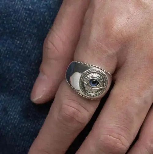 Jewelry Trendy Demon Eye Ring (size 7-13) Size ONE SIZE - 2 Thumbnail