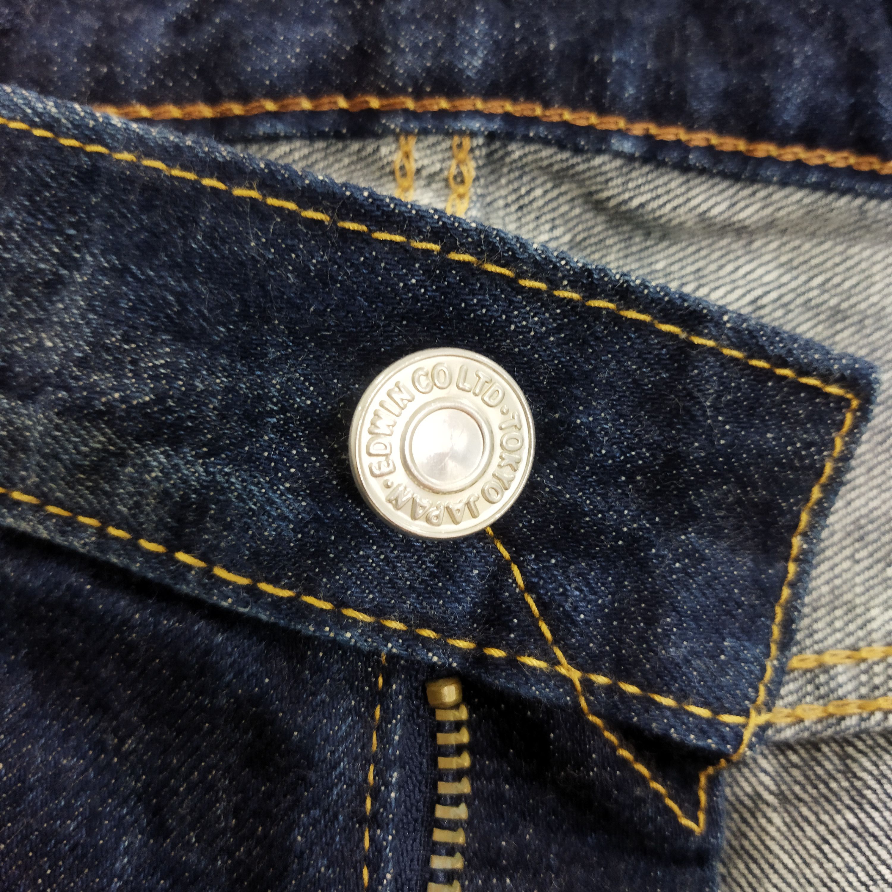 Edwin × Vintage EDWIN 505 BLUE RUSTY JEANS PANTS Size US 34 / EU 50 - 13 Thumbnail