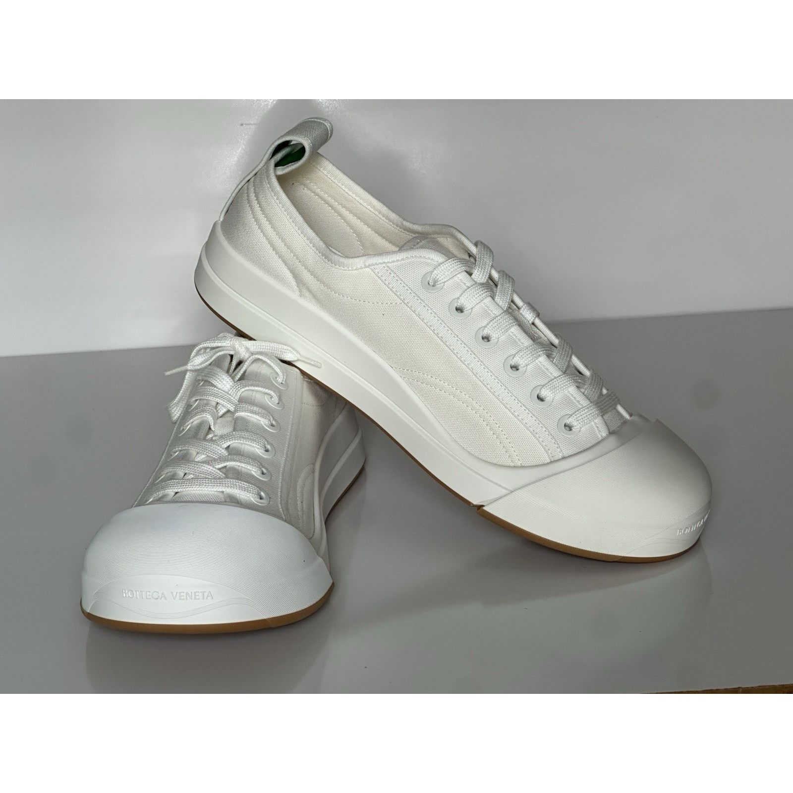 Bottega Veneta Bottega Veneta Canvas White Sneakers 10 US 741360 Size US 10 / EU 43 - 1 Thumbnail