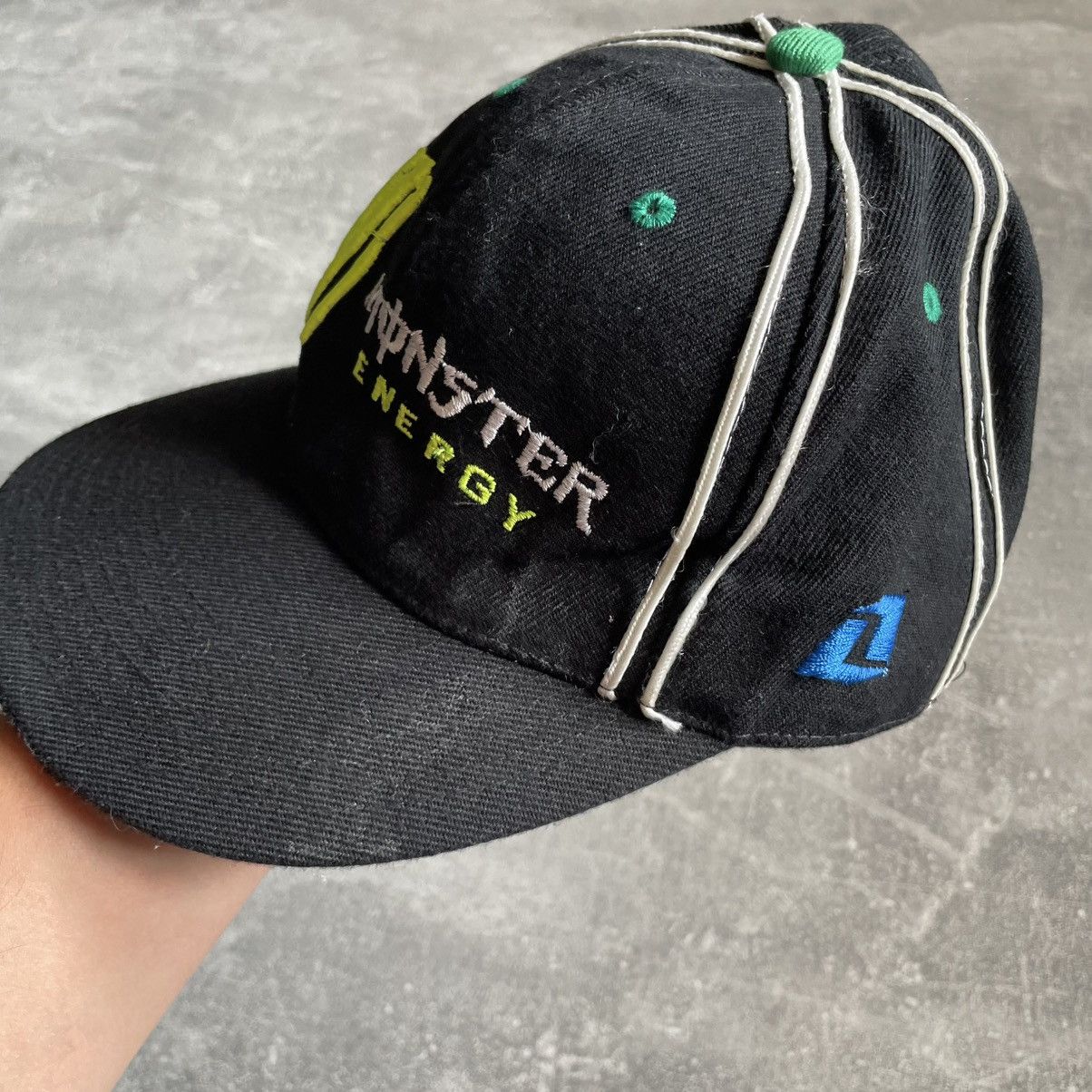 Japanese Brand Vintage Y2K Monster Energy Cap moto hat Japan ninja racing Size ONE SIZE - 2 Thumbnail