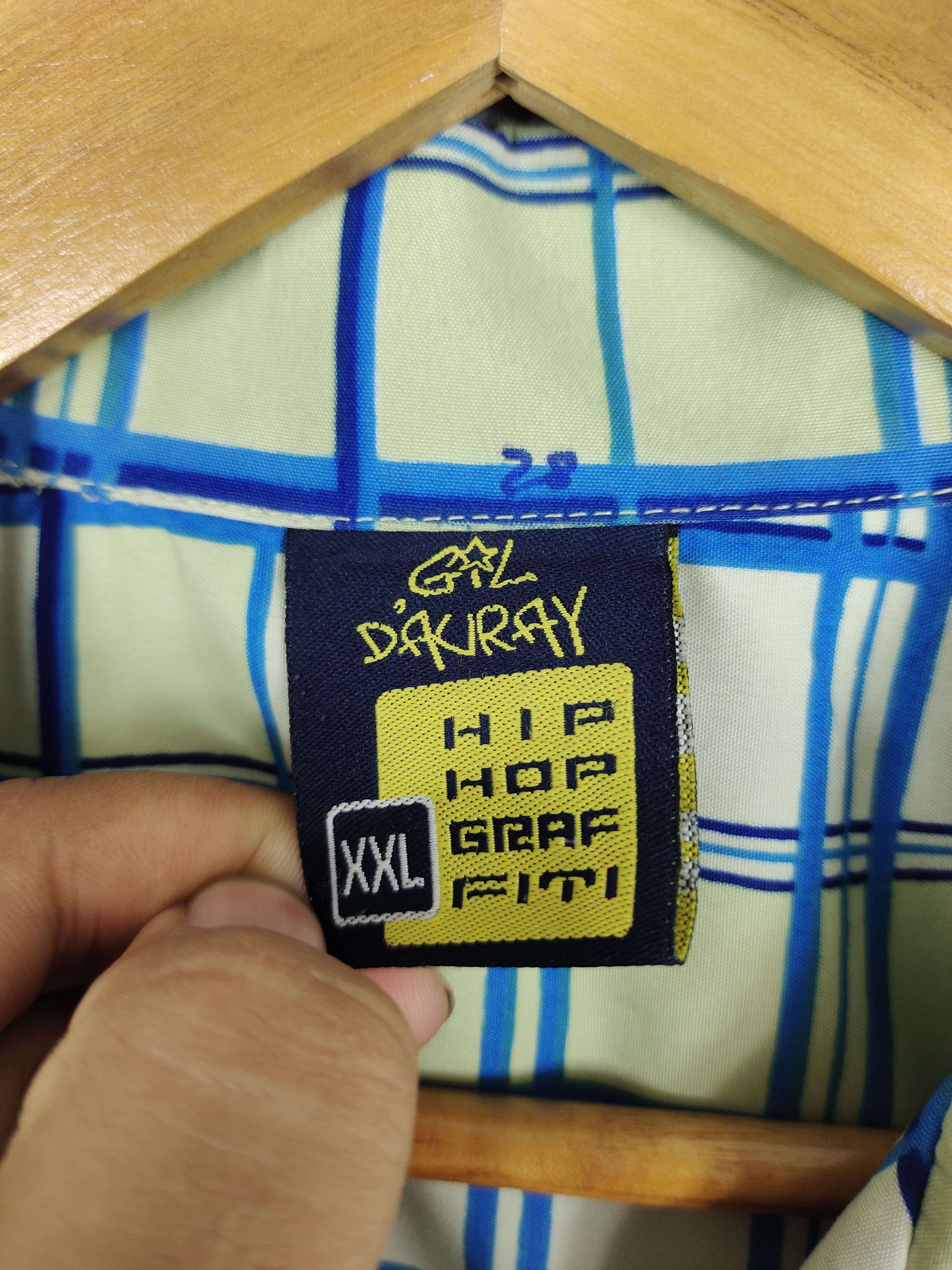 Vintage Vintage Y2k Hip Hop Graviti Baggy Checkered Shirt Jnco Size US XXL / EU 58 / 5 - 7 Thumbnail