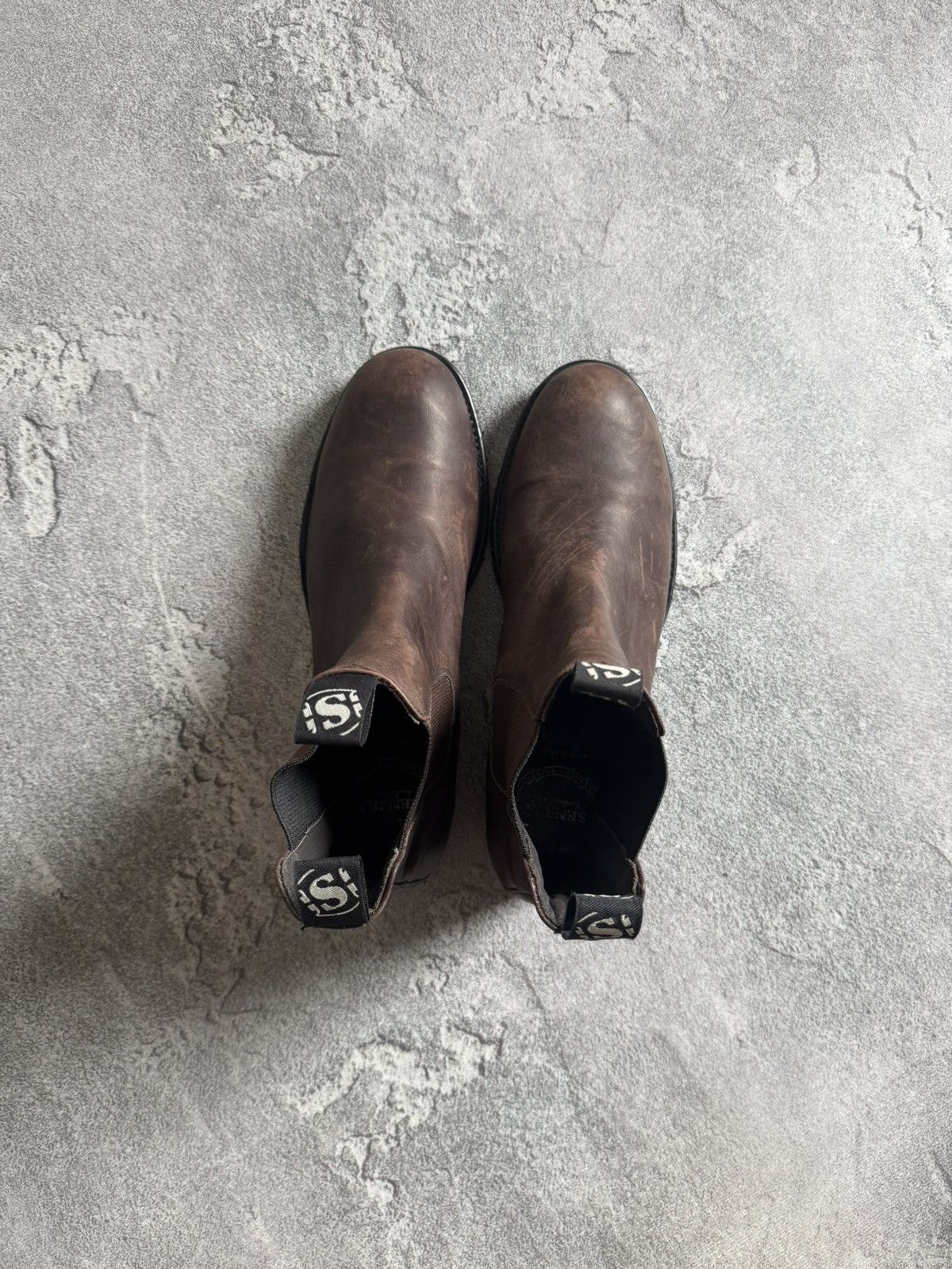 Sendra Sendra 44size Chelsea leather brown shoes boots western 00s Size US 11 / EU 44 - 19 Thumbnail