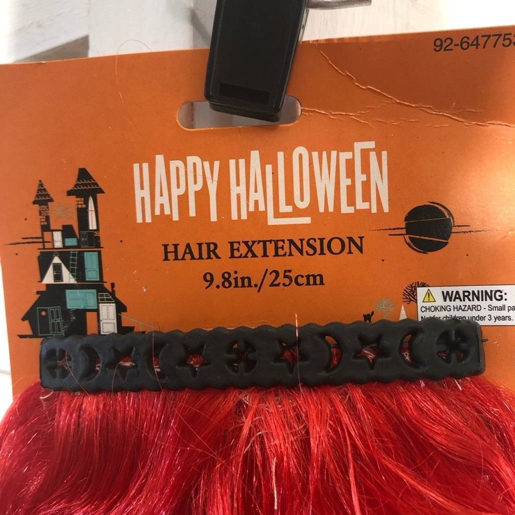 Vintage red hair curly extension costume accessory hair clip attach Size ONE SIZE - 3 Thumbnail
