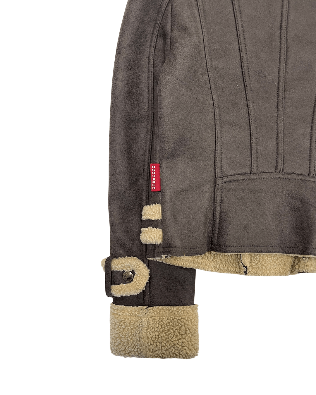 Dsquared2 Dsquared2 AW09 Bovine Calf Leather Shearling Rider Jacket Size S / US 4 / IT 40 - 10 Thumbnail