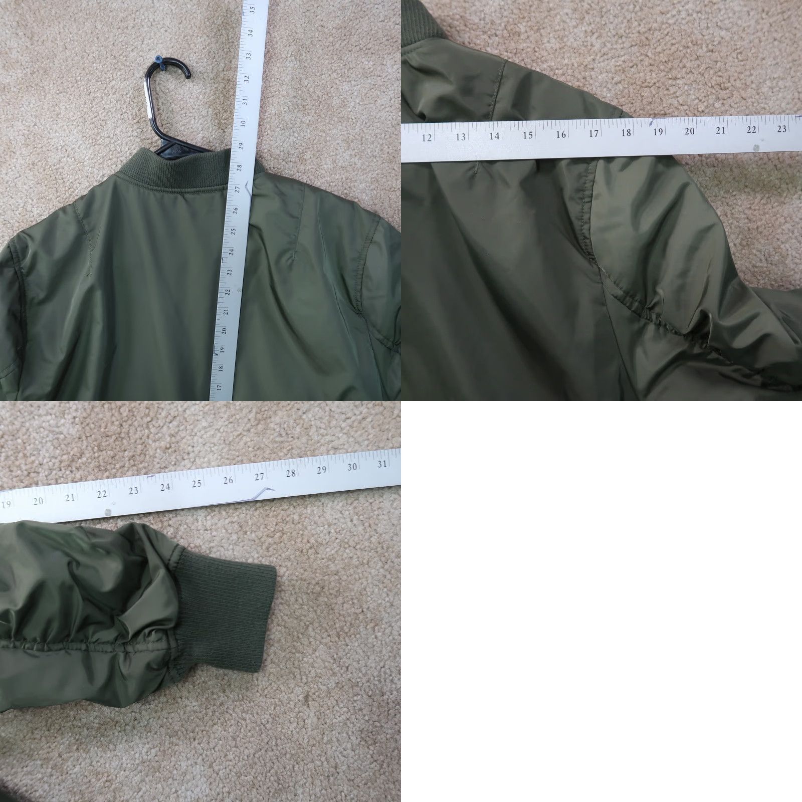 Pacsun PacSun Bomber Jacket Men L Green Full Zip Streetwear Long Sleeve Size US L / EU 52-54 / 3 - 8 Thumbnail