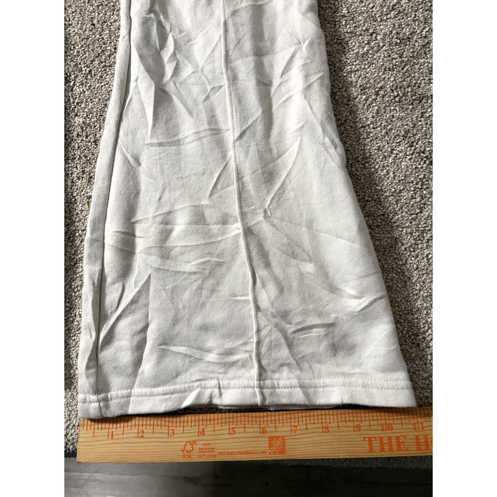 Puma Puma Sweatpants Womens Small White French Terry Flare Leg Elastic Waist Pockets Size 28" / US 6 / IT 42 - 3 Thumbnail