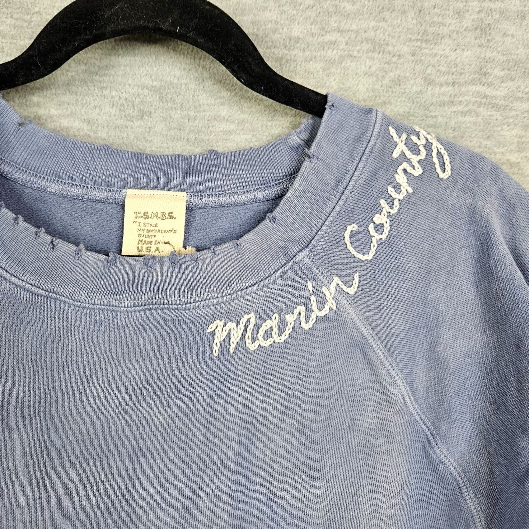 Vintage ISMBS I Stole My Boyfriends Marin County Tie dye Women's Sweatshirt XS/S NEW Size XS / US 0-2 / IT 36-38 - 7 Thumbnail