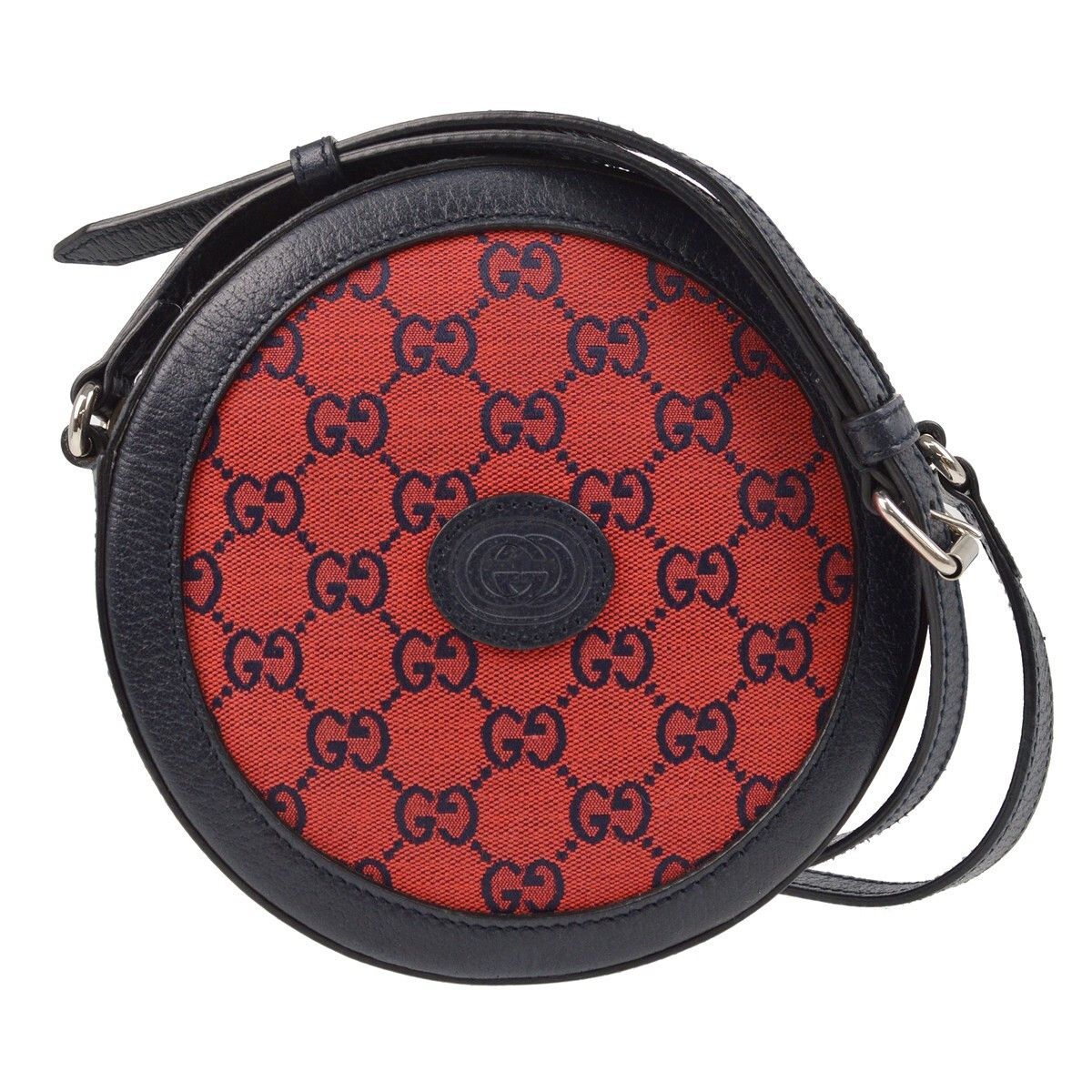 Gucci Gucci Interlocking G Patch Round Shoulder Bag Multicolor GG Canvas Size ONE SIZE - 1 Thumbnail