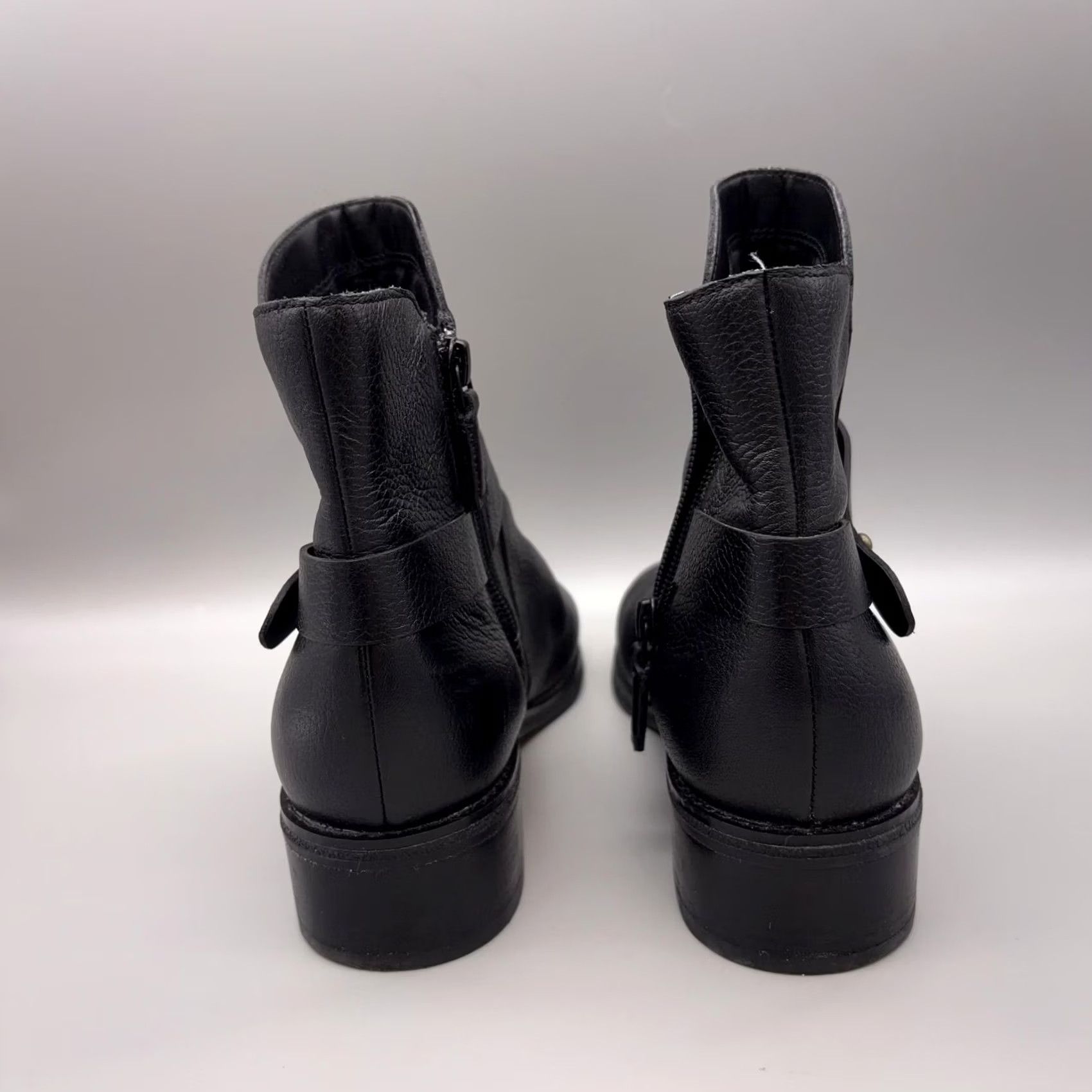 Cole Haan Cole Haan Womens 8 Black Grand 360 Leather Ankle Strap Zip Booties Size US 8 / IT 38 - 5 Thumbnail