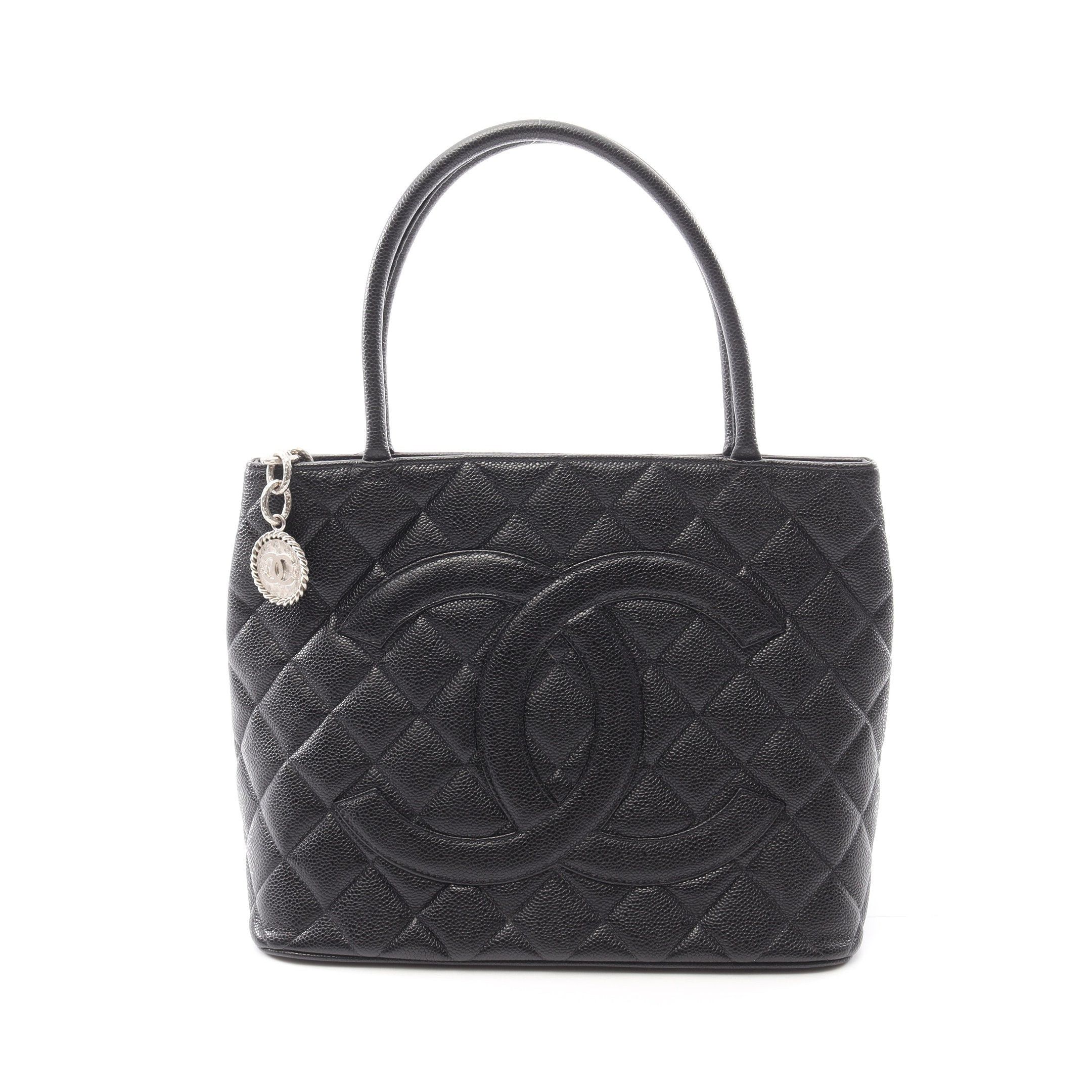 Chanel Chanel Reissue Tote Handbag Bag Caviar Skin Black Silver Hardware Size ONE SIZE - 1 Thumbnail
