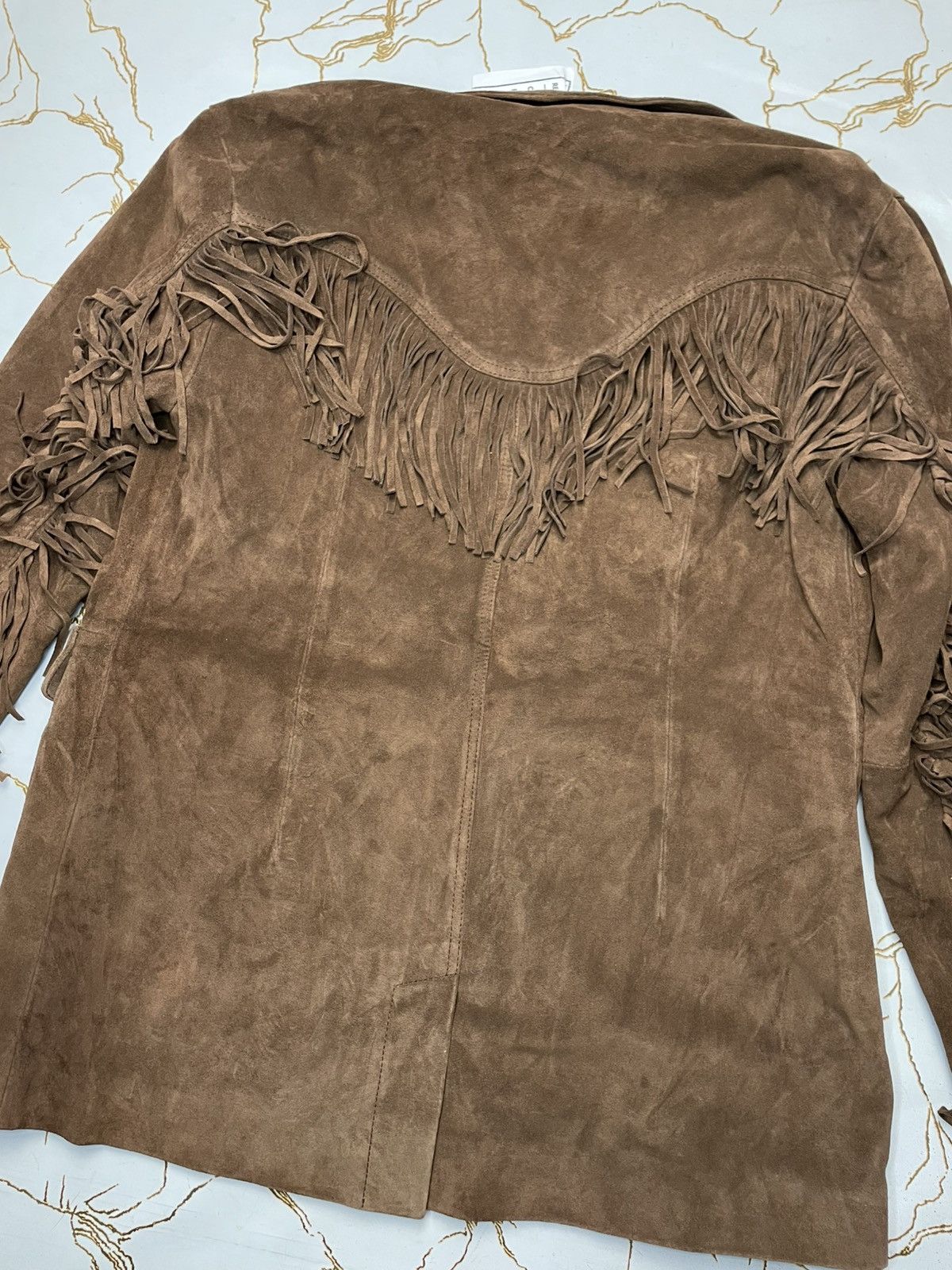 Tecovas Tecovas Women Brown Genuine Suede Leather Western Jacket S Size S / US 4 / IT 40 - 8 Thumbnail