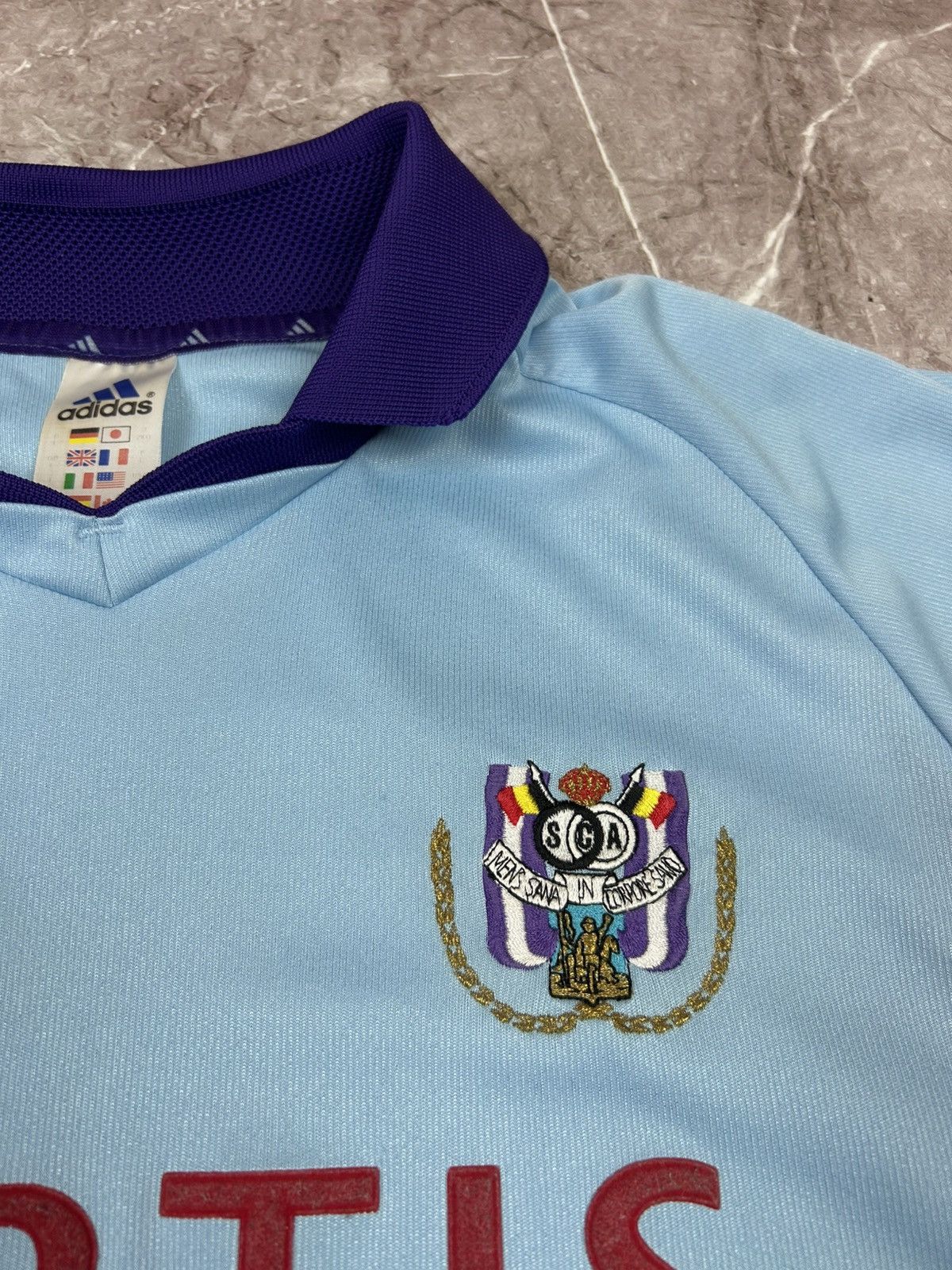 Adidas Anderlecht football Shirt 2000 Soccer Adidas Jersey Trikot Size US L / EU 52-54 / 3 - 7 Thumbnail