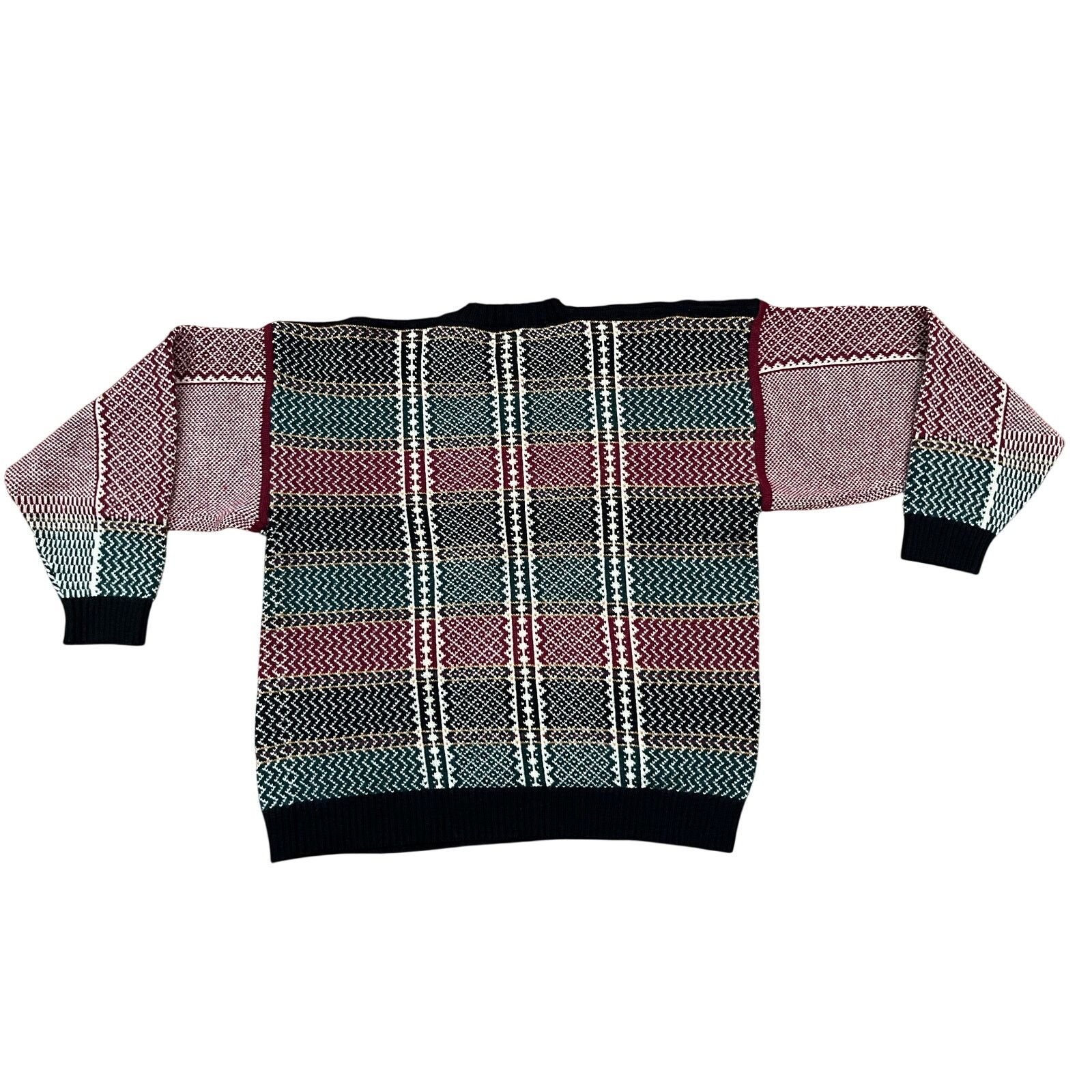 Vintage Vtg 90s Tommy Hilfiger Heavy Wool Blend Fair Isle Sweater XL Size US XL / EU 56 / 4 - 7 Thumbnail