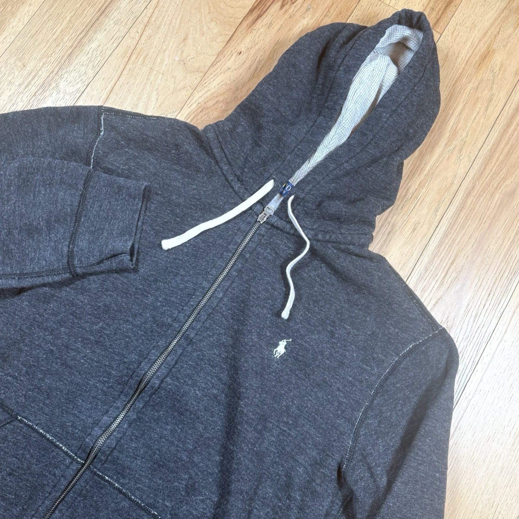 Polo Ralph Lauren Polo Ralph Lauren Hoodie Sweatshirt Full Zip Hooded Mens XXL Gray Waffle Sweatshirt Full Zip Hoodie 2XL Mens Size US XXL / EU 58 / 5 - 2 Thumbnail