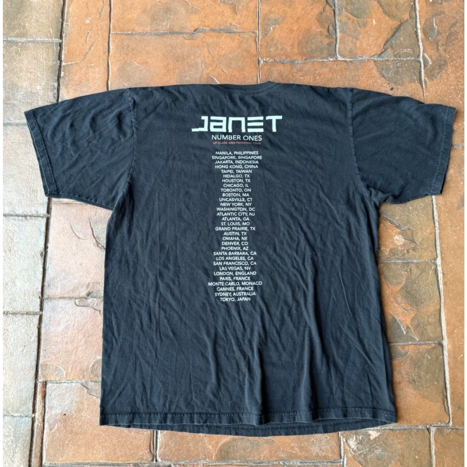 Anvil VINTAGE? No — Janet Jackson Number Ones Up Close & Personal Concert Tour T Shirt XL Black Size US XL / EU 56 / 4 - 3 Thumbnail