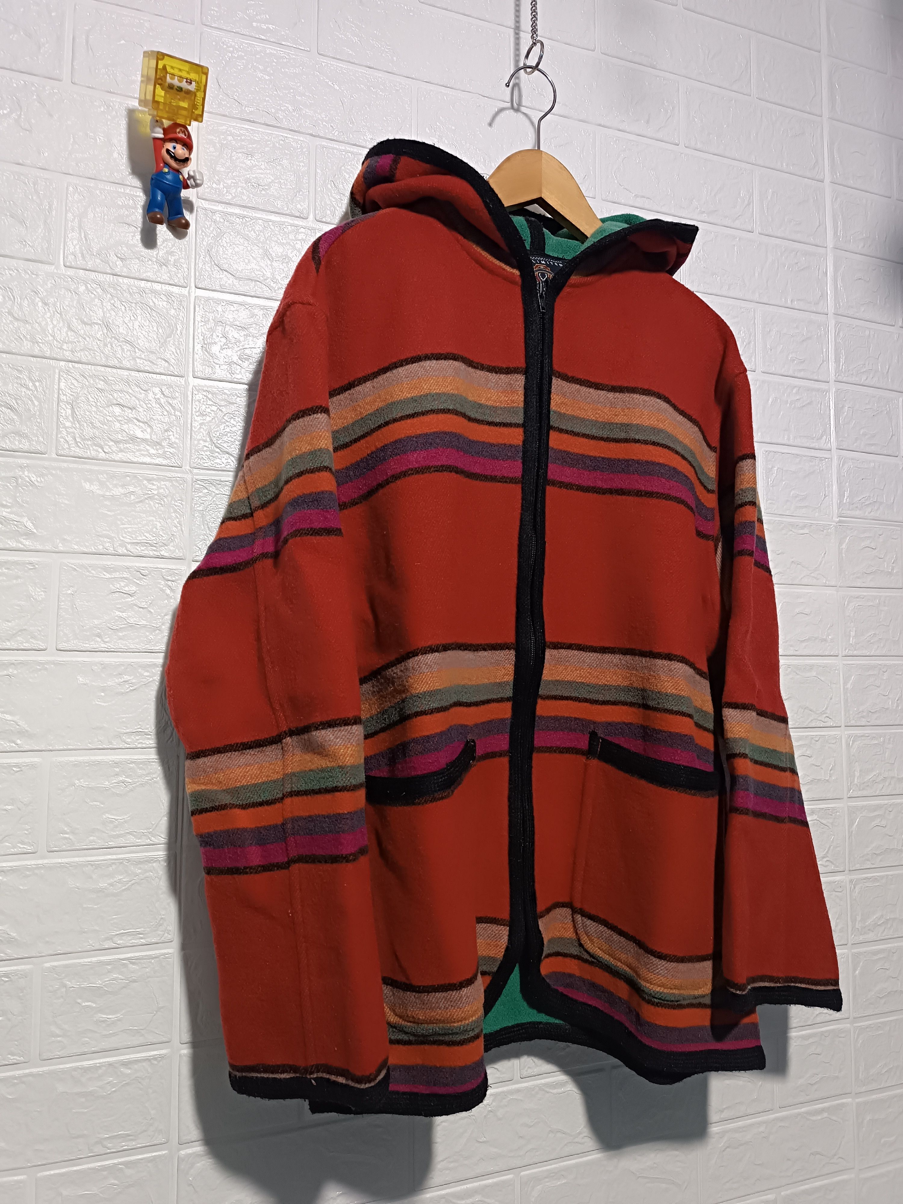 Japanese Brand Vintage Limited Collection Blanket Coat Wool Hoodie Jacket Size US L / EU 52-54 / 3 - 2 Thumbnail