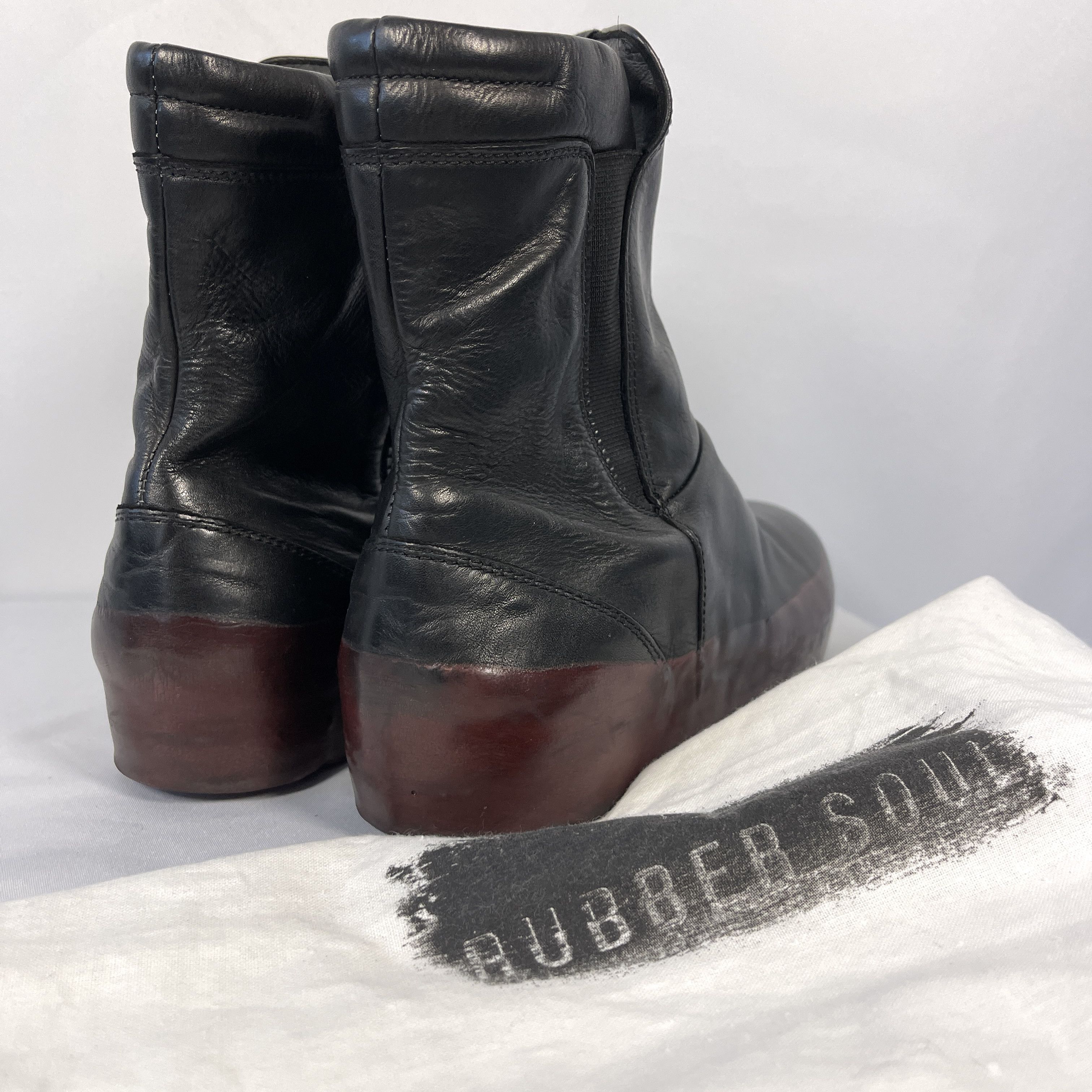 RBRSL OXS RUBBER SOUL Dark Red Leather Shoes size 38 Size US 8 / IT 38 - 2 Thumbnail