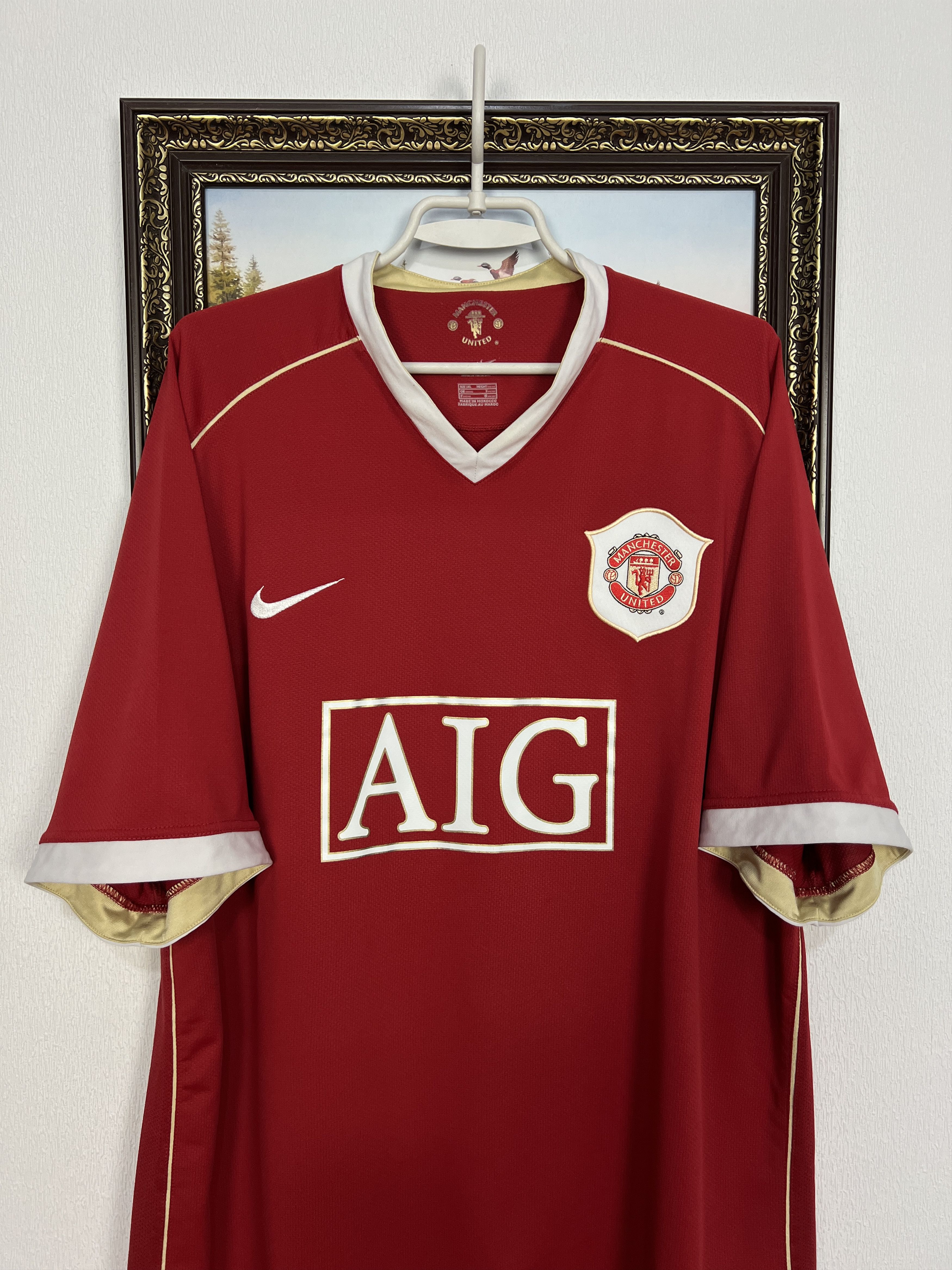 Nike Manchester United football shirt Soccer Jersey Trikot Sz 3XL Size US XXL / EU 58 / 5 - 2 Thumbnail