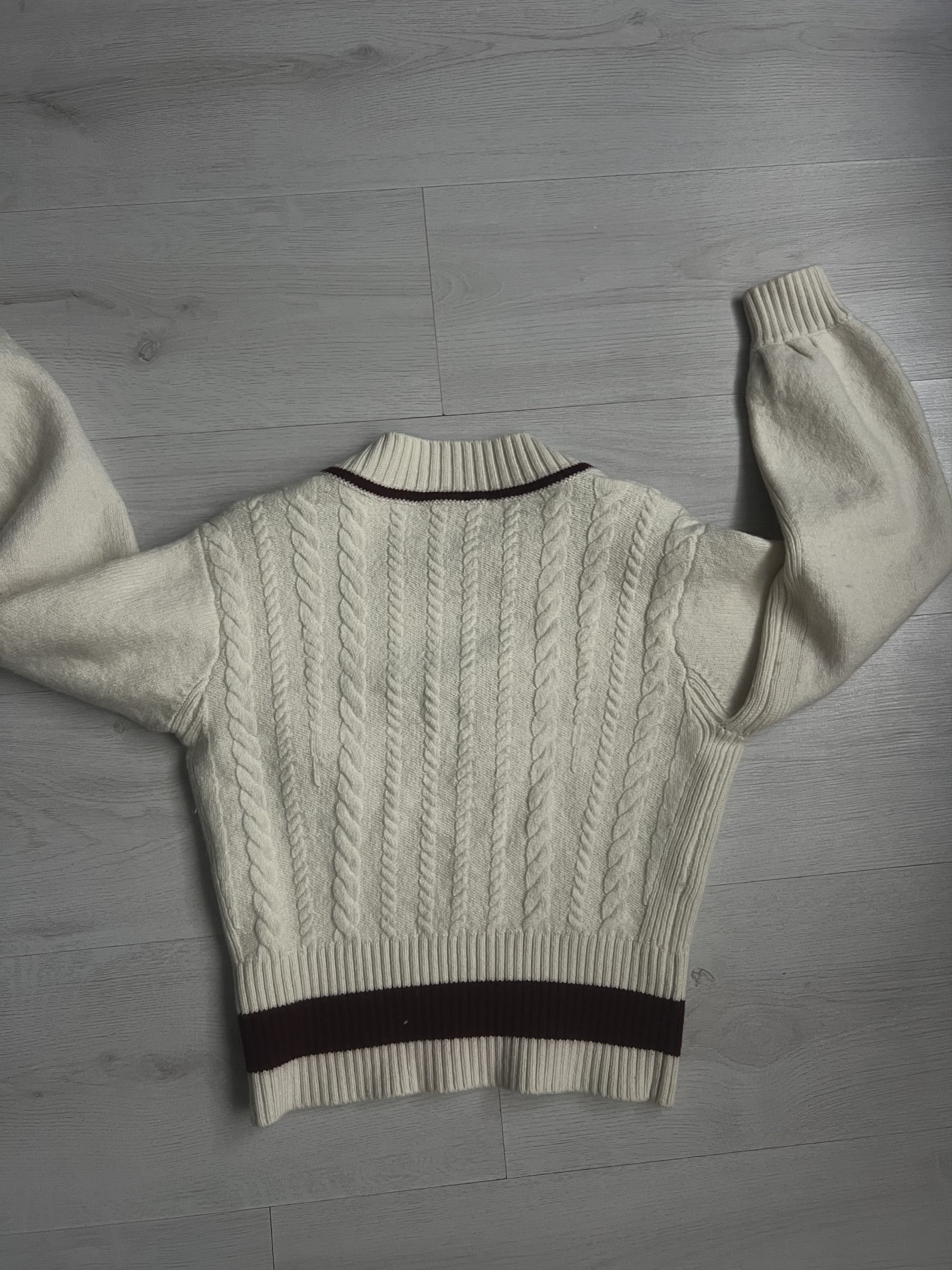 Other CLAUDIE PIERLOT Cream Cable Knit Sweater – Size 1 Size S / US 4 / IT 40 - 5 Thumbnail