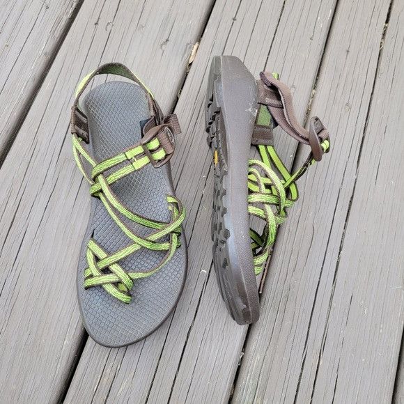 Chaco ZX/2 Unaweep Aztec Brown Green Classic Strappy Vibram