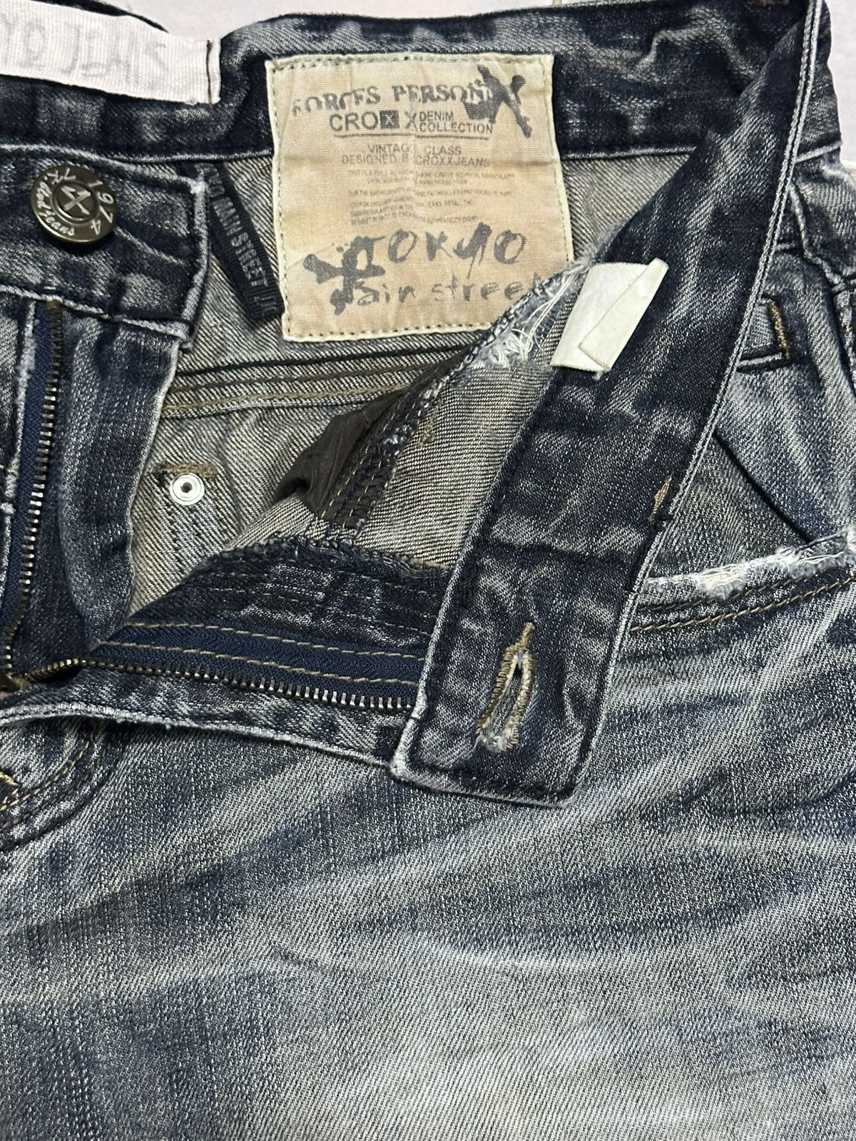 Japanese Brand Tokyo Boulevard Vintage Distressed Embroidered Baggy Faded Size US 32 / EU 48 - 10 Thumbnail