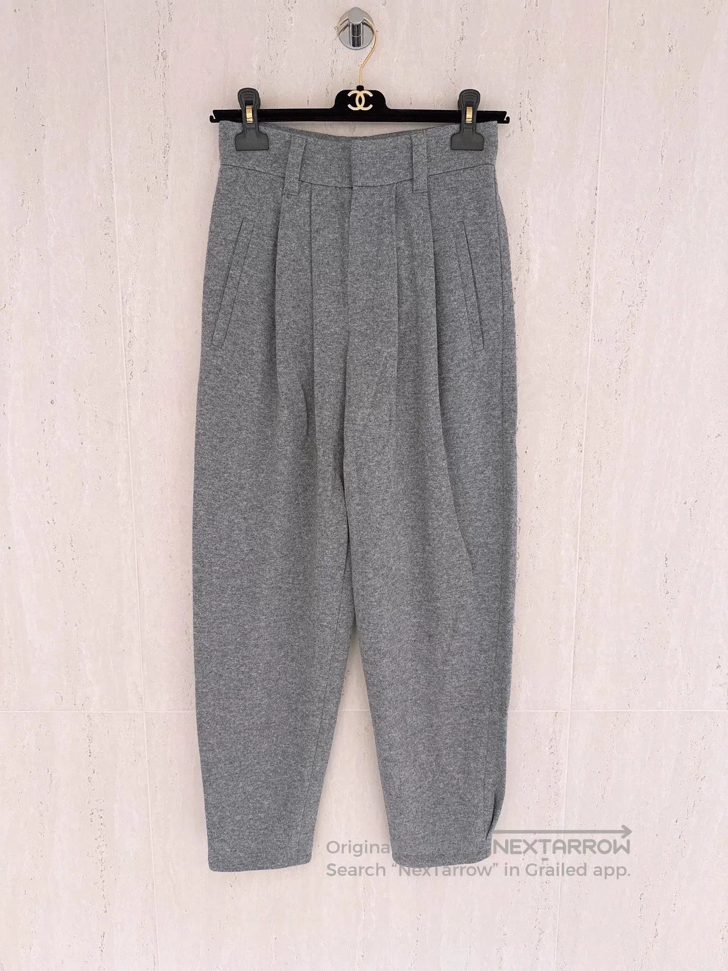 Brunello Cucinelli Brunello Cucinelli Gray Cashmere Pants. Size US 34 / EU 50 - 1 Thumbnail