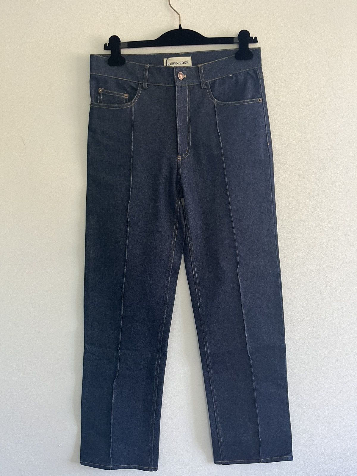 Lac Demure Ruben kone - Raw pleated denim jeans Size US 32 / EU 48 - 1 Thumbnail
