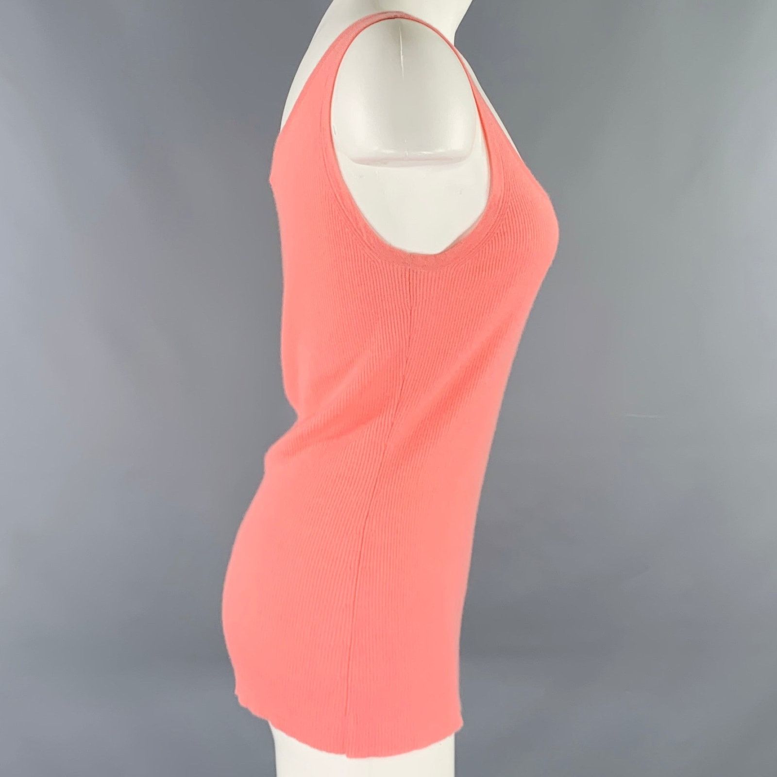 Michael Kors MICHAEL KORS Size M Pink Ribbed Tank Casual Top Size M / US 6-8 / IT 42-44 - 2 Thumbnail