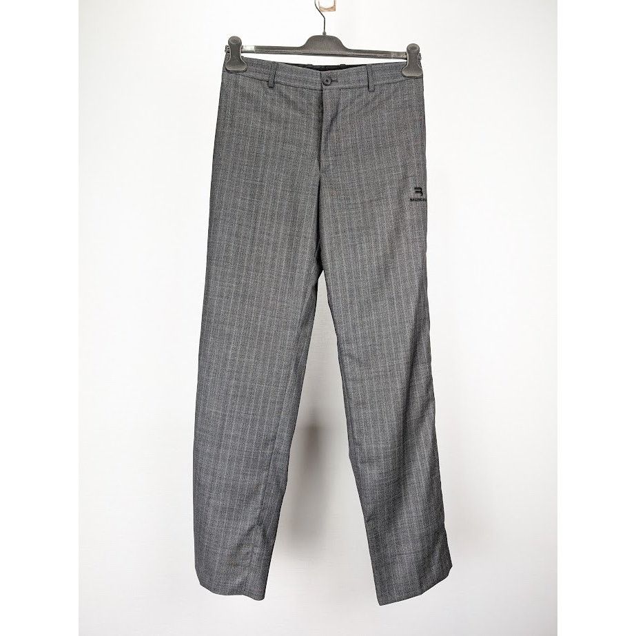 Balenciaga o1rshd1 Super Prince Of Wales Classic Pants in Grey Size US 30 / EU 46 - 1 Thumbnail