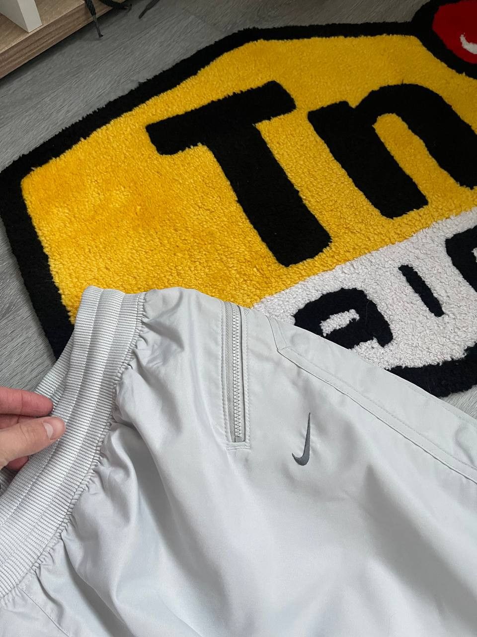 Nike × Streetwear × Vintage vintage croped nike rare 90s big logo sweatpants Size US 34 / EU 50 - 6 Thumbnail