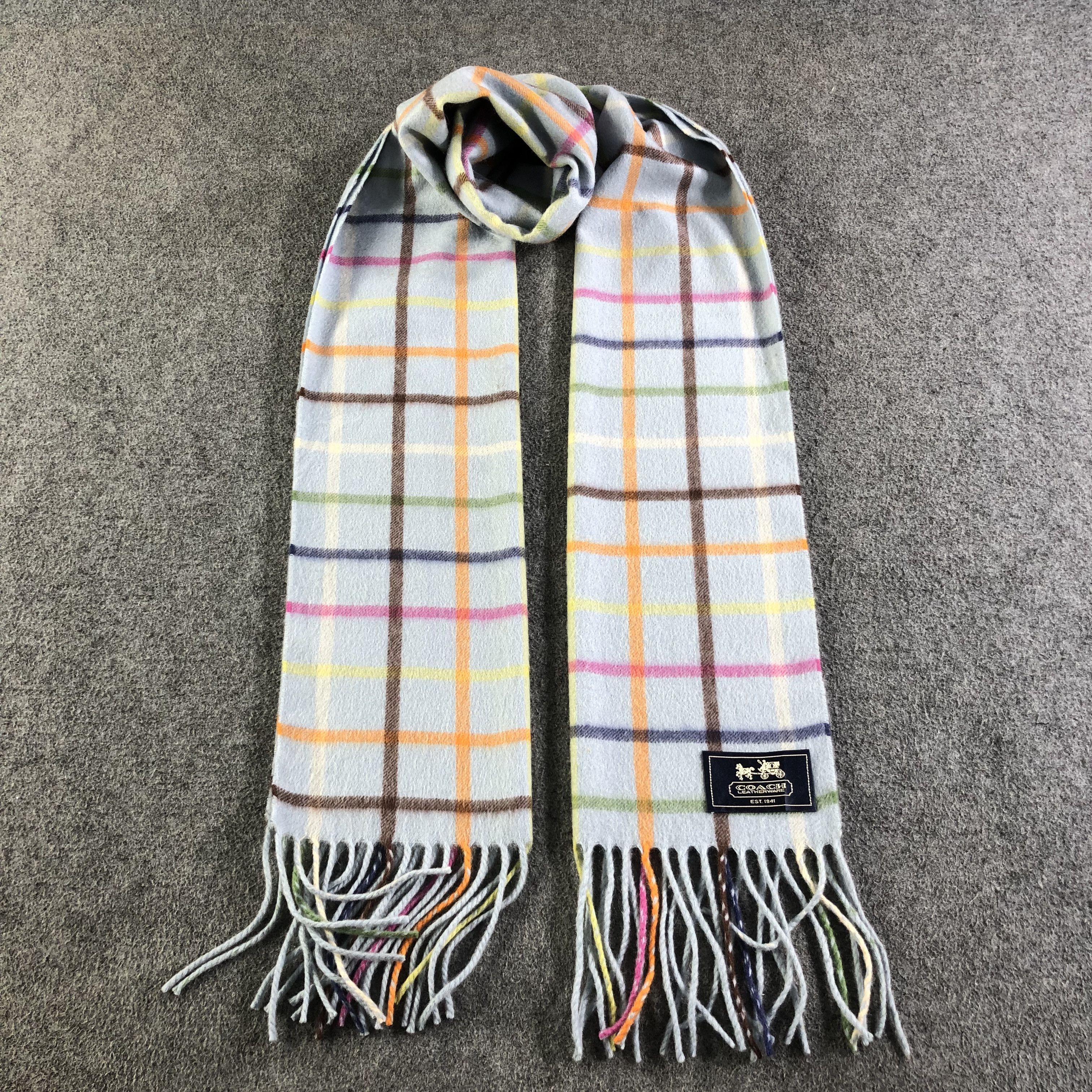 Coach Coach Cashmere Scarf Muffler Neck Wrap V1749 Size ONE SIZE - 1 Thumbnail