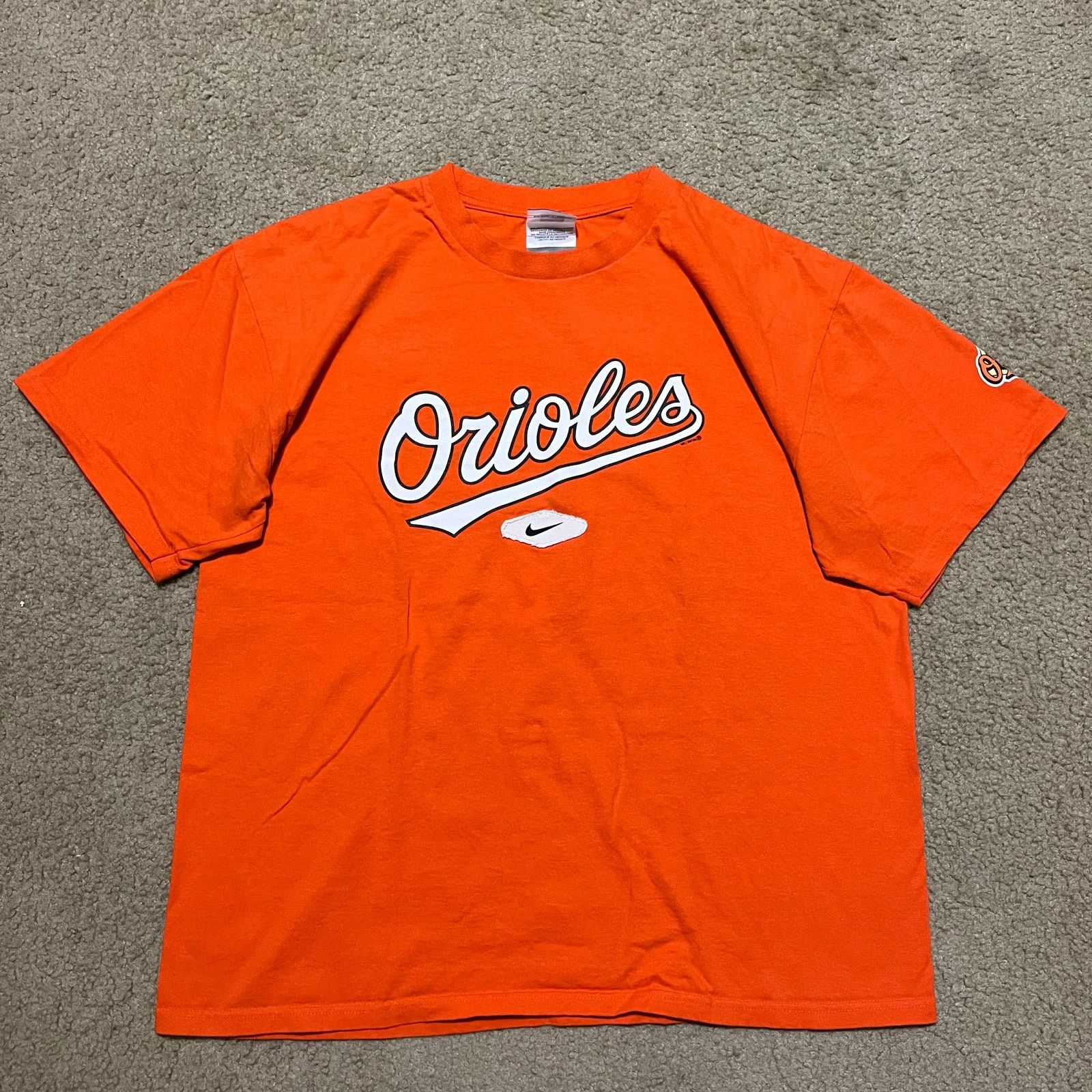 Nike Nike 2006 Orioles Nike Patched Logo MLB Orange Shirt Large Size US L / EU 52-54 / 3 - 1 Thumbnail