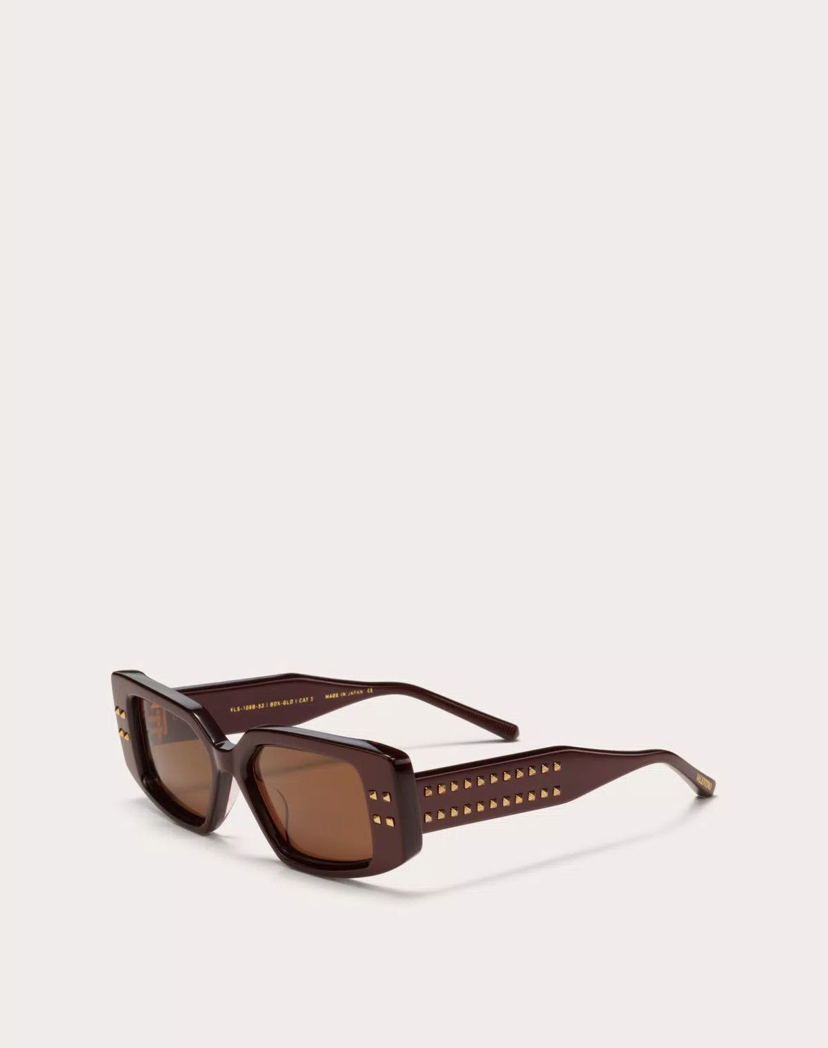 Valentino oc11z0725 Size: 53/ Rectangular Acetate Frame in Brown/Gold Size ONE SIZE - 2 Thumbnail