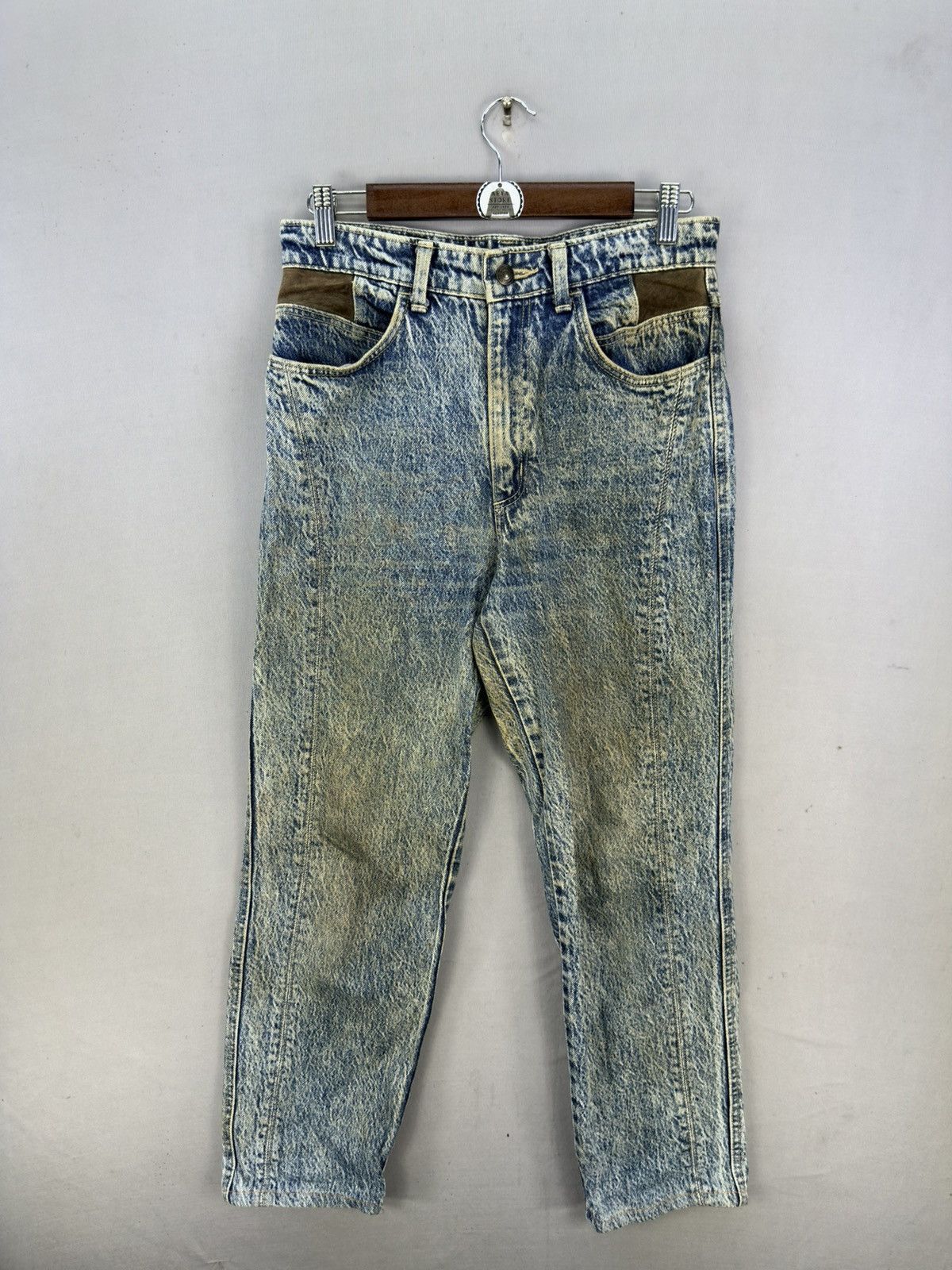 Wrangler Euro Wrangler Acid Wash Jeans Size US 30 / EU 46 - 1 Thumbnail