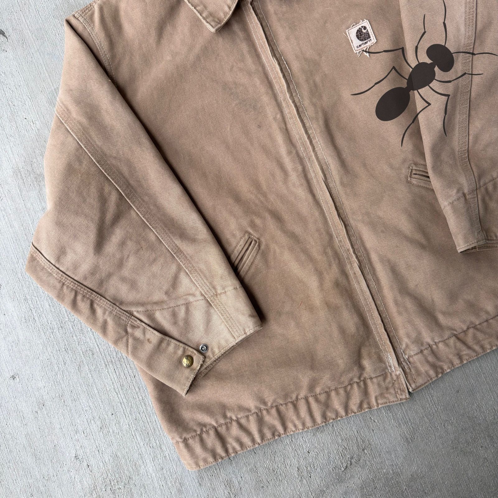 Carhartt × Vintage Carhartt ALTERED J146 SDL brown Detroit work wear jacket Size US XL / EU 56 / 4 - 2 Thumbnail