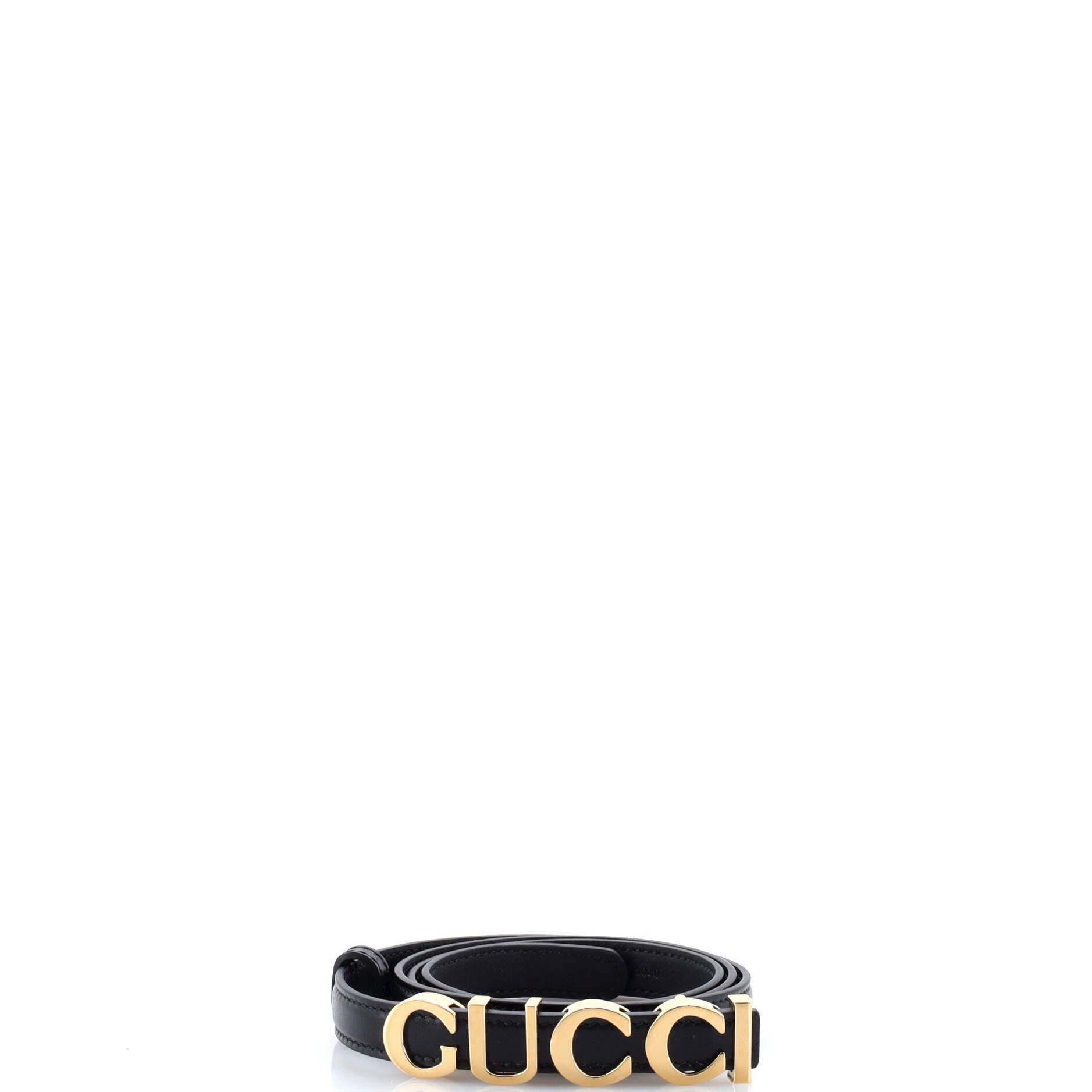 Gucci Logo Letters Buckle Belt Size ONE SIZE - 1 Thumbnail