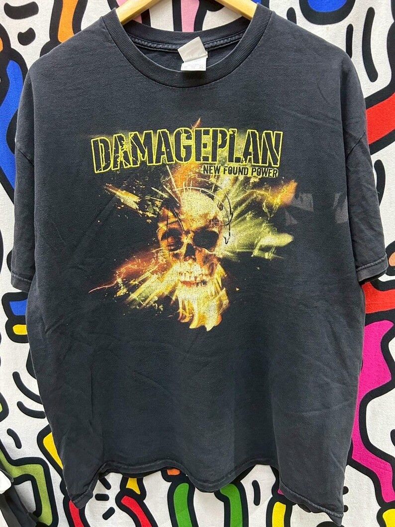 Vintage Vintage 2000s Damageplan Band tshirt size XL Size US XL / EU 56 / 4 - 2 Thumbnail