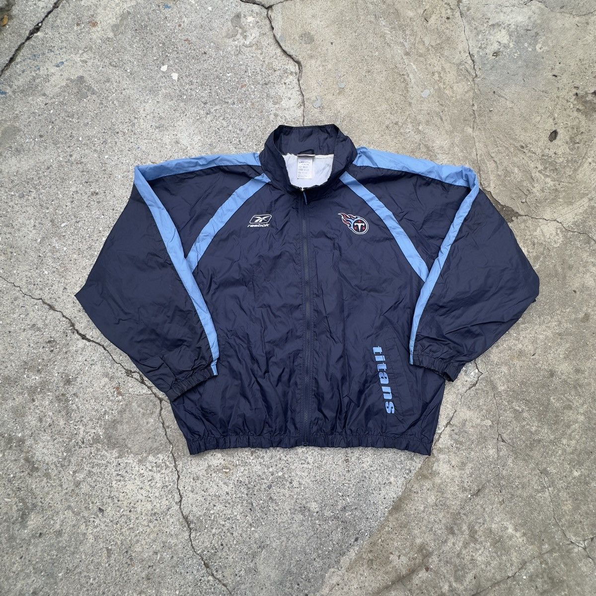 NFL × Reebok × Vintage Vintage Rare Reebok Titans team NFL track jacket Size US XL / EU 56 / 4 - 1 Thumbnail