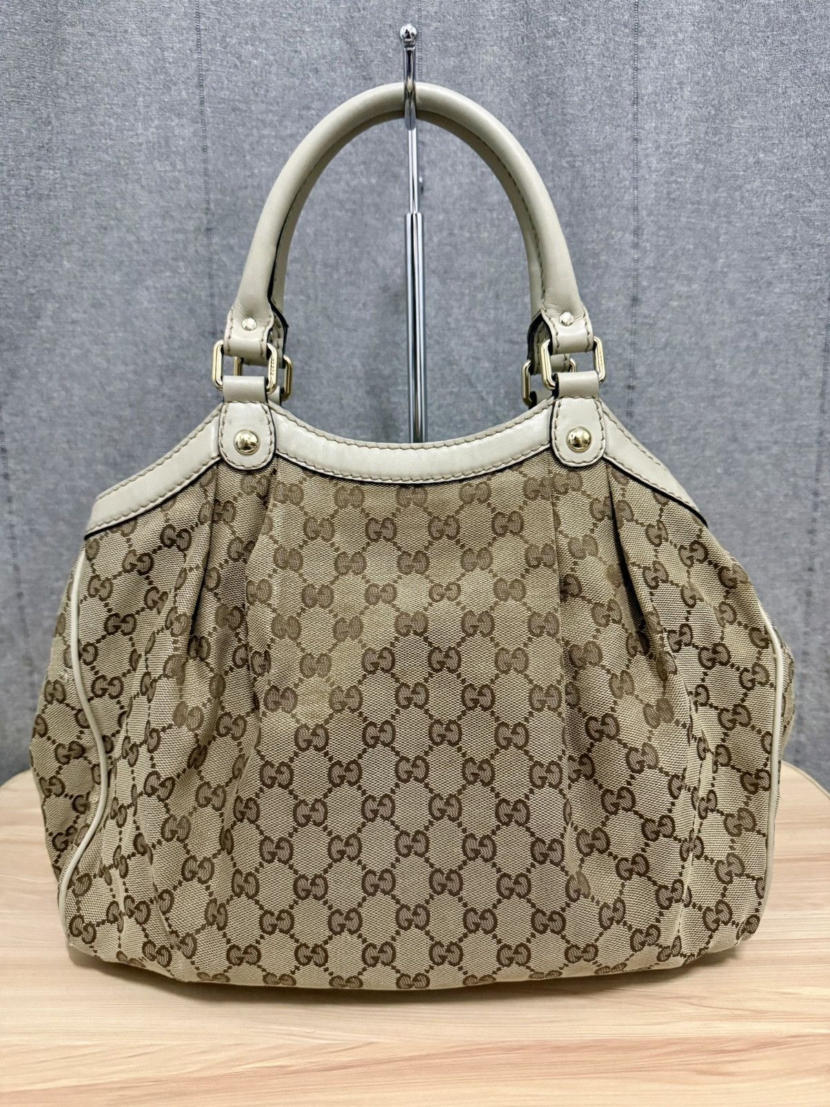 Gucci Vintage Gucci Sukey beige GG Canvas Size ONE SIZE - 7 Thumbnail