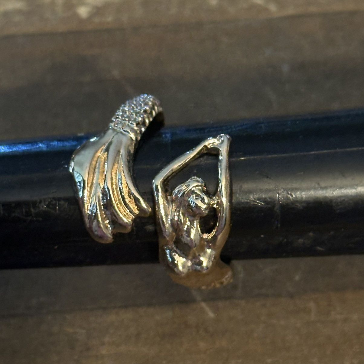 Other Gold tone mermaid wrap ring Size ONE SIZE - 3 Thumbnail